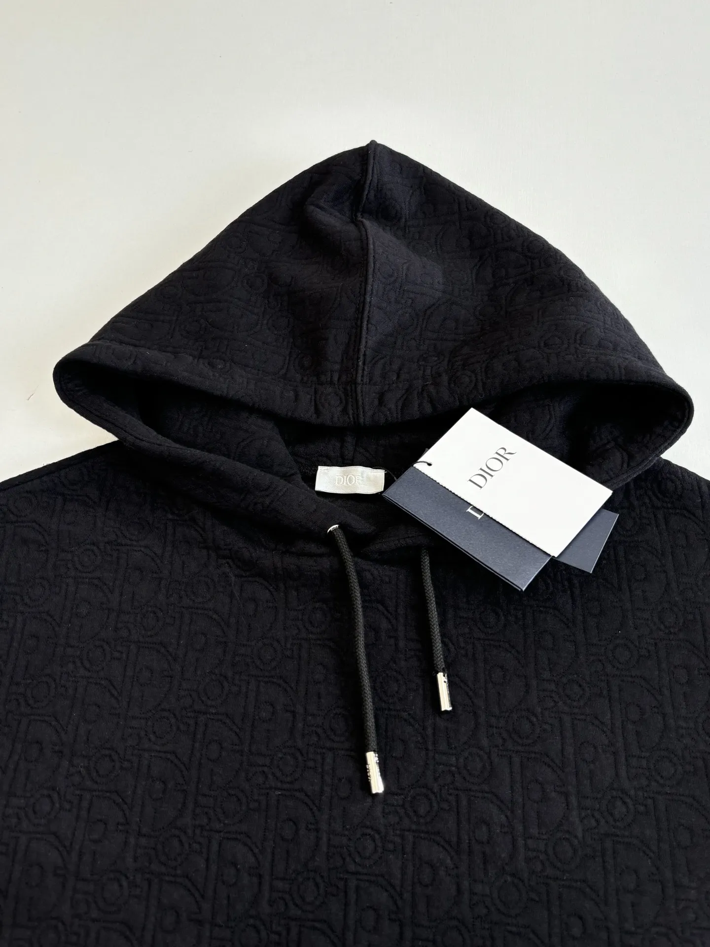 Oblique Jacquard Cotton-Blend Hoodie D25520714 — view 5