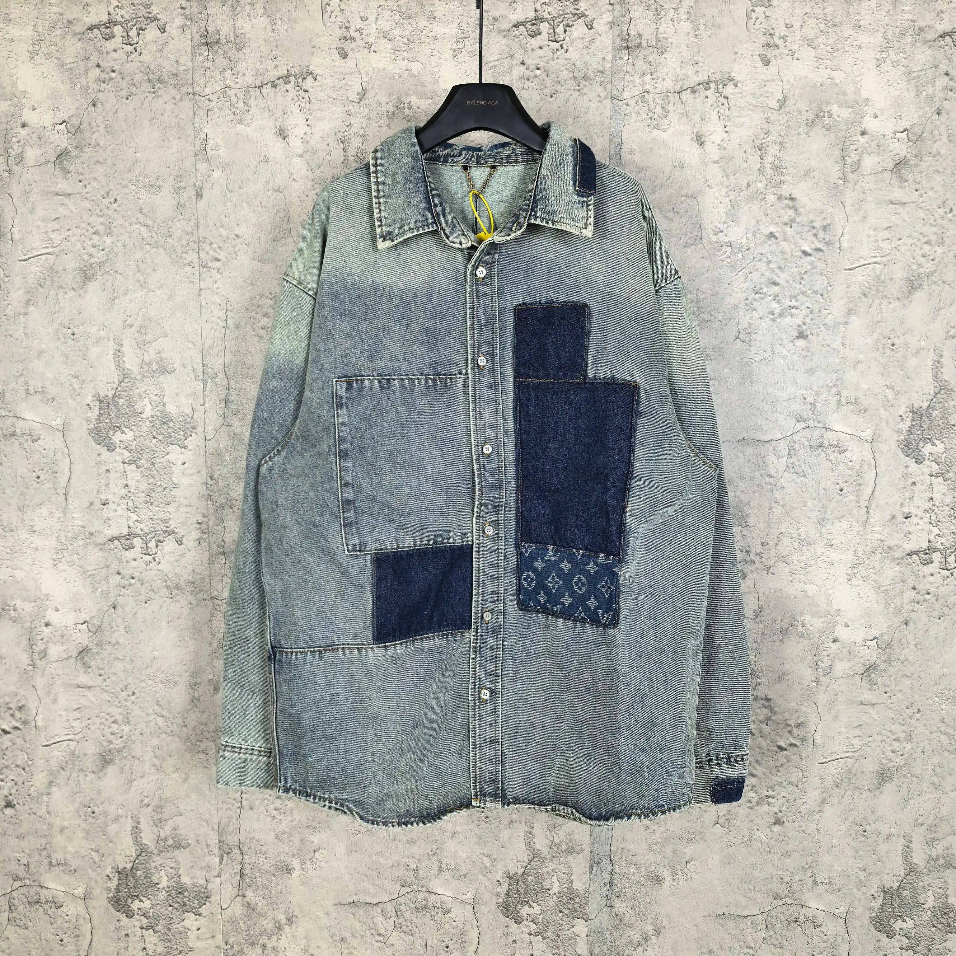 Patchwork Monogram Denim Shirt Jacket D25523204