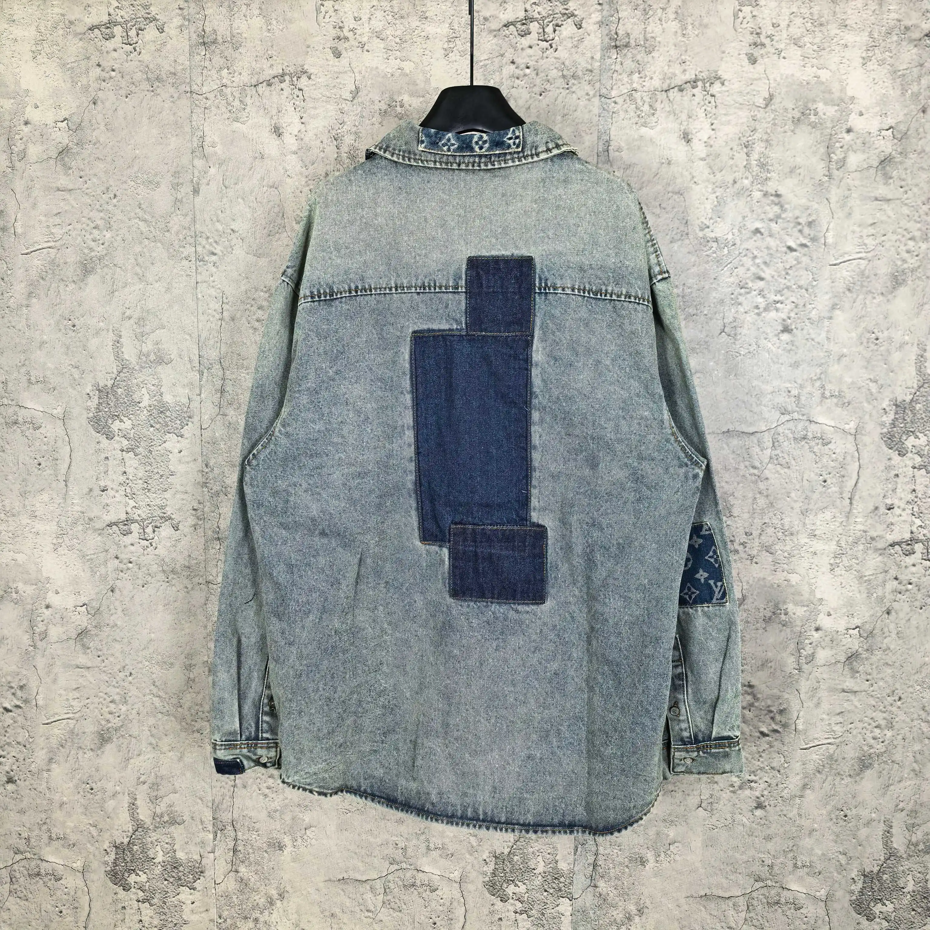 Patchwork Monogram Denim Shirt Jacket D25523204 — view 2