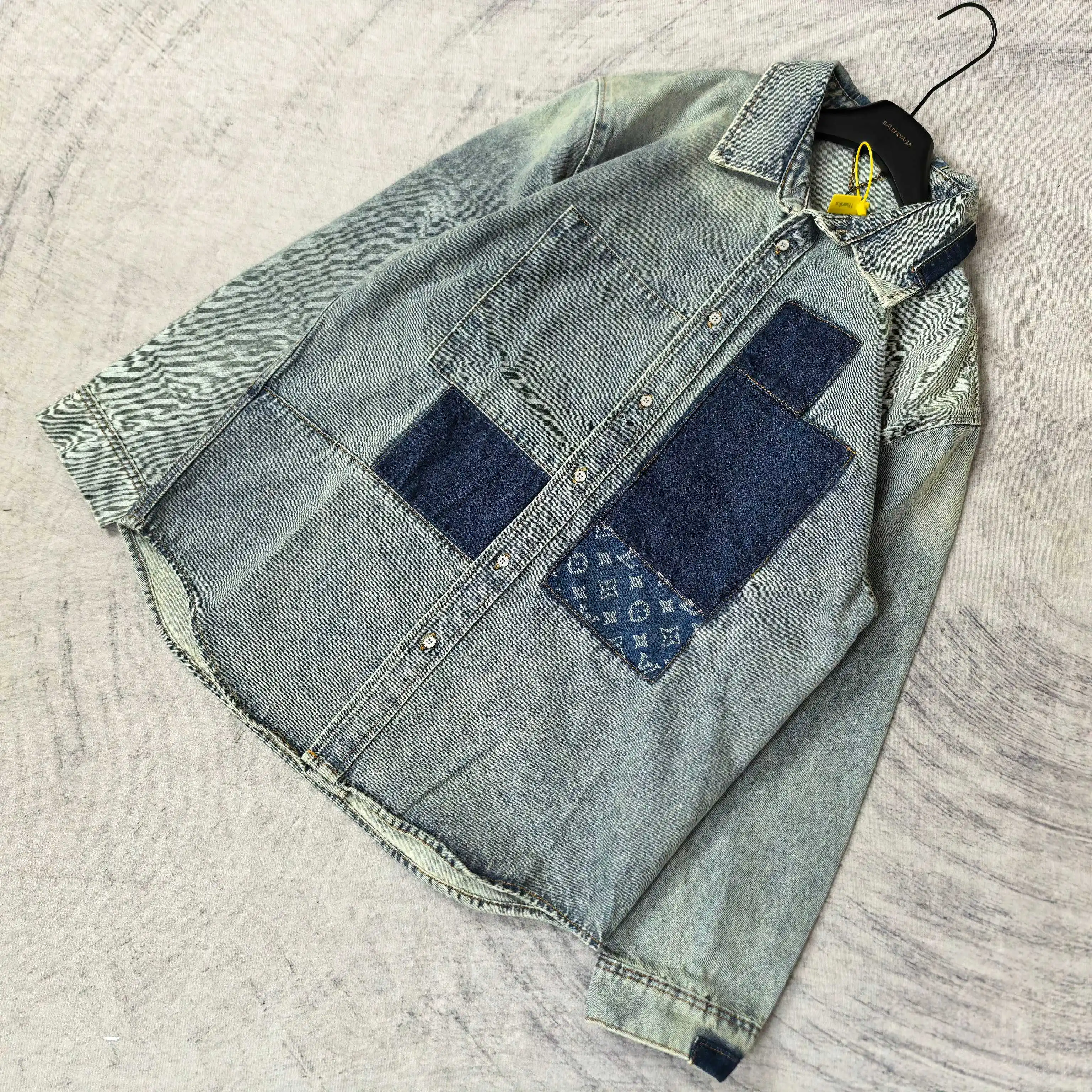 Patchwork Monogram Denim Shirt Jacket D25523204 — view 4