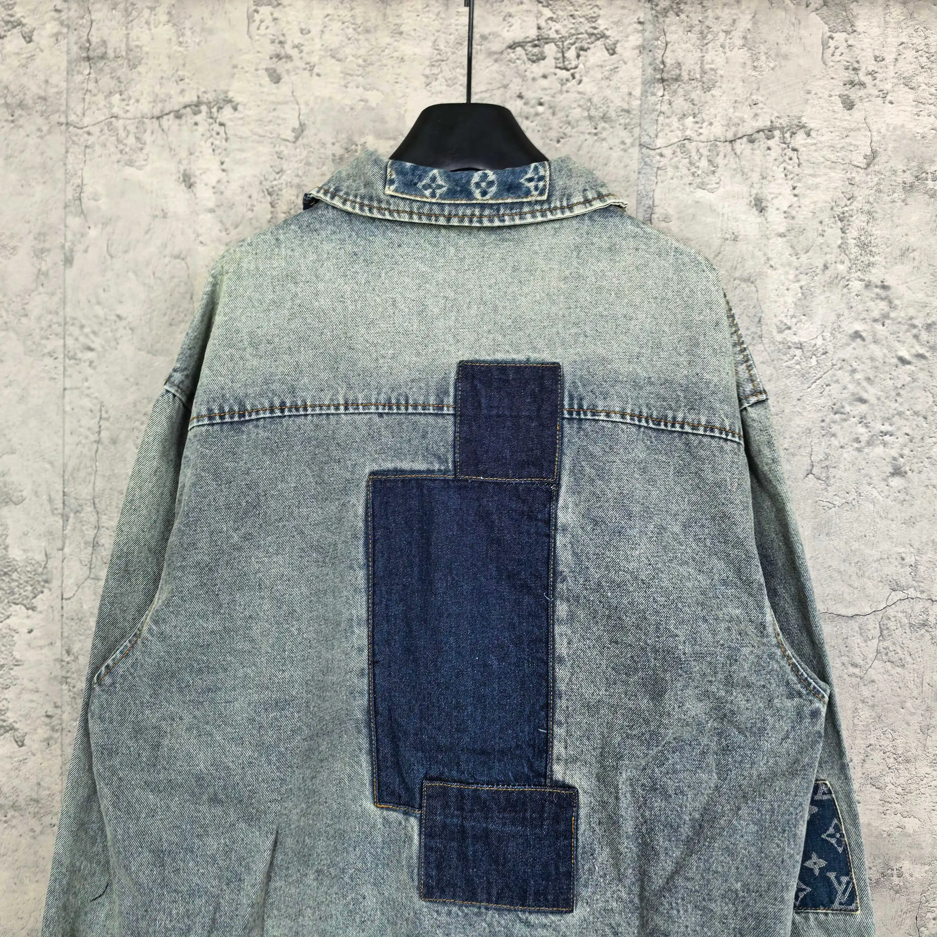 Patchwork Monogram Denim Shirt Jacket D25523204 — view 6