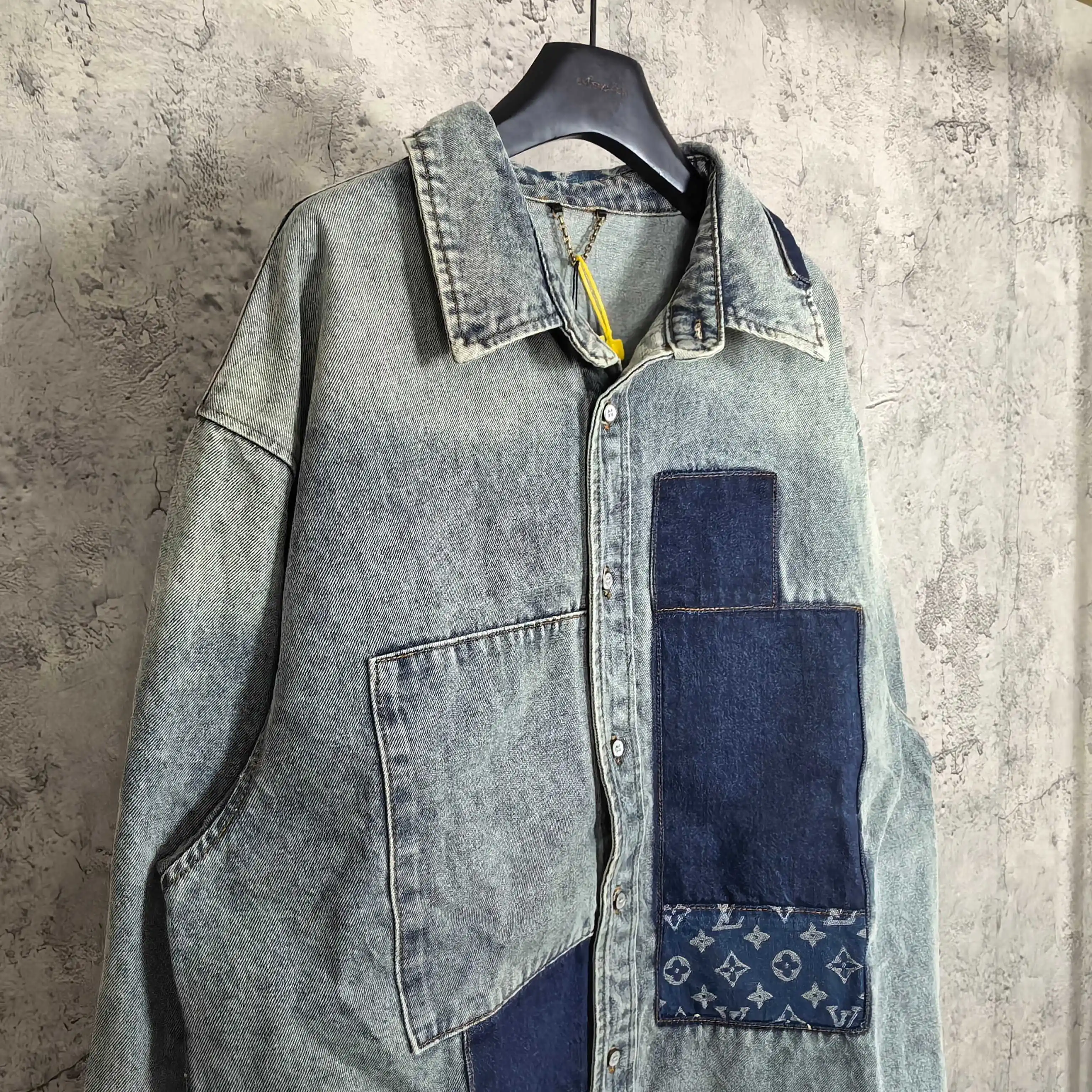Patchwork Monogram Denim Shirt Jacket D25523204 — view 7