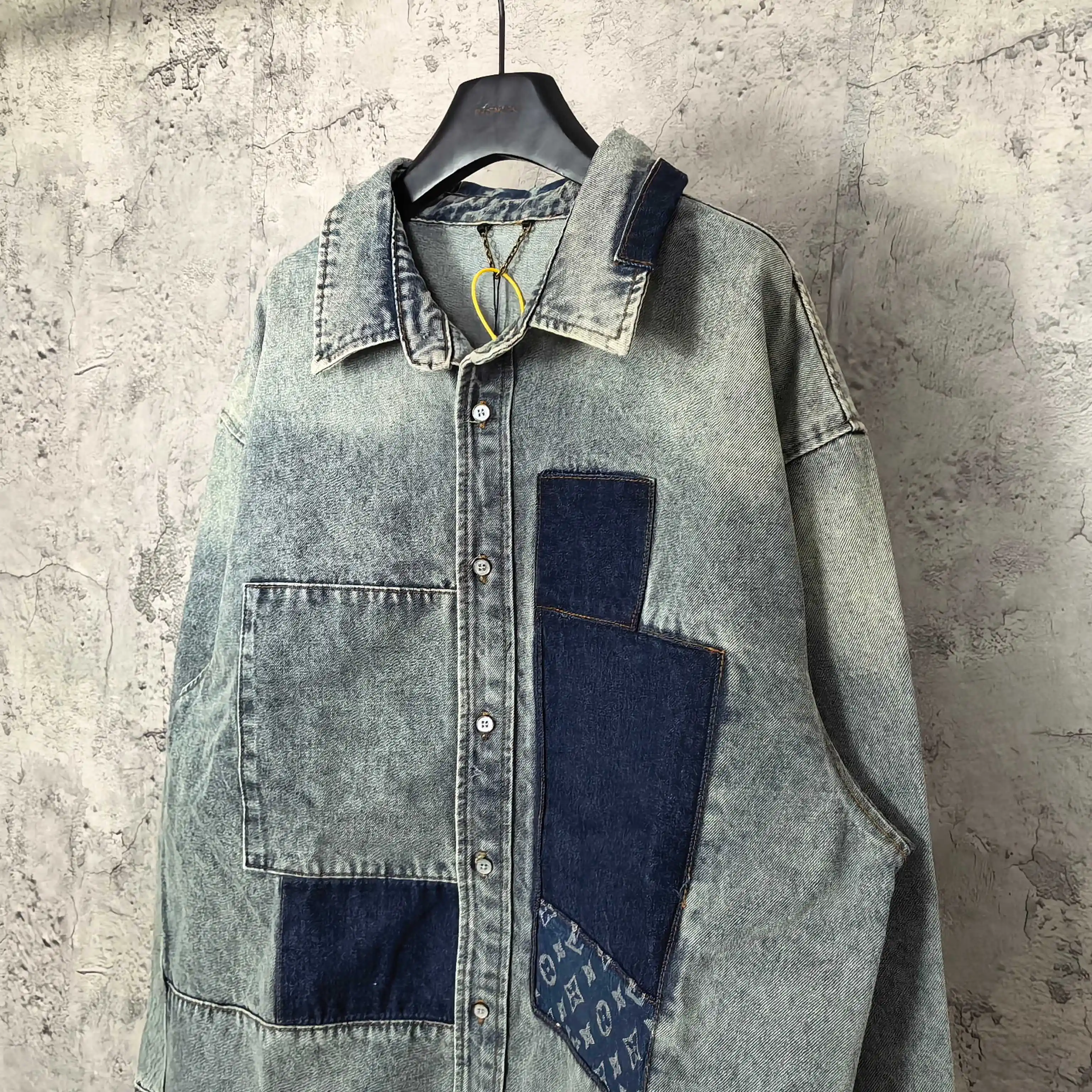 Patchwork Monogram Denim Shirt Jacket D25523204 — view 9