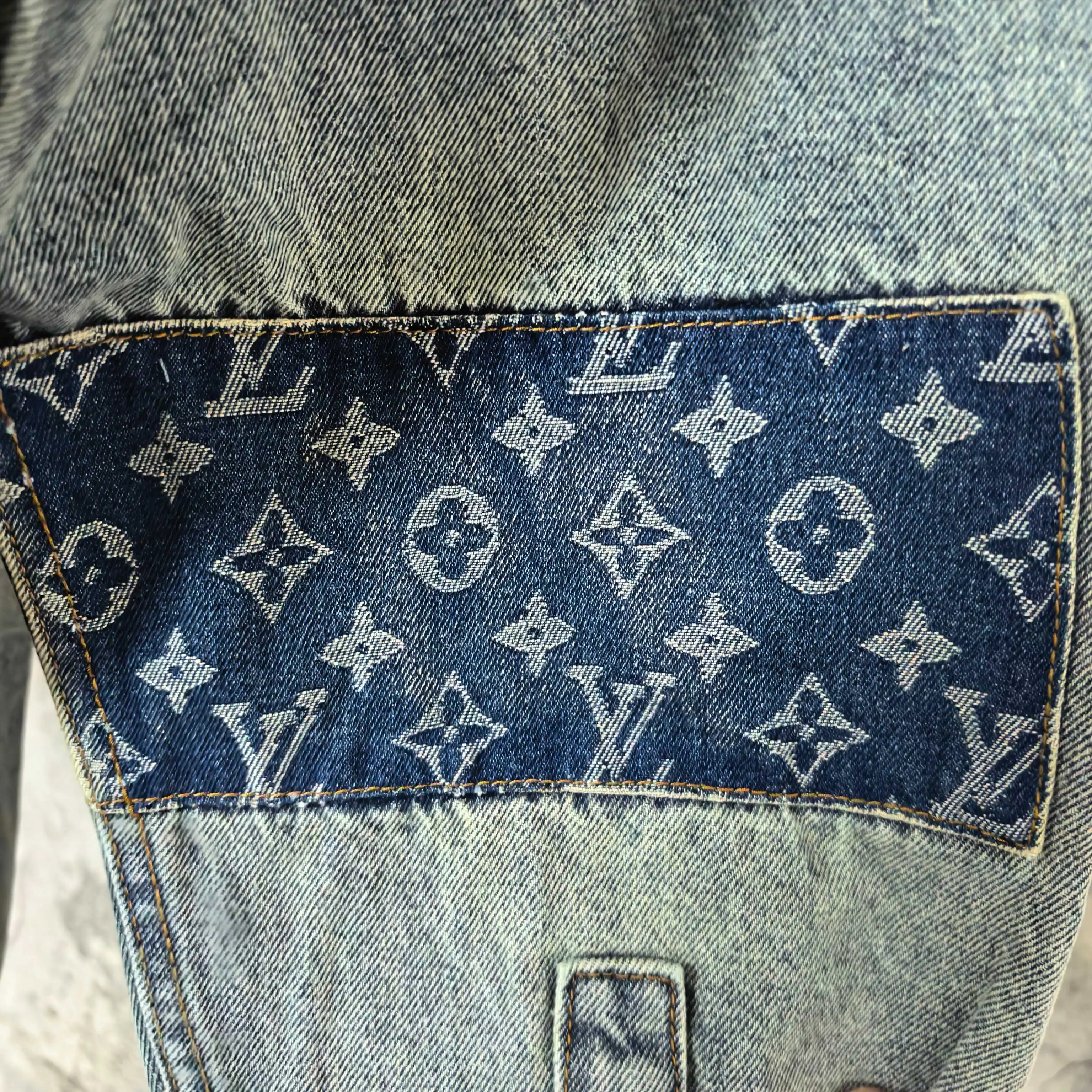 Patchwork Monogram Denim Shirt Jacket D25523204 — view 11