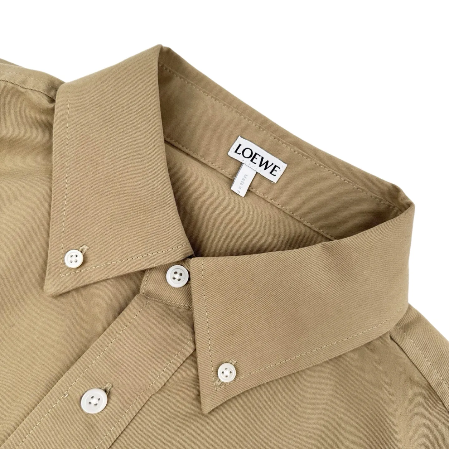 Anagram Embroidered Cotton-Twill Shirt D25521015 — view 3
