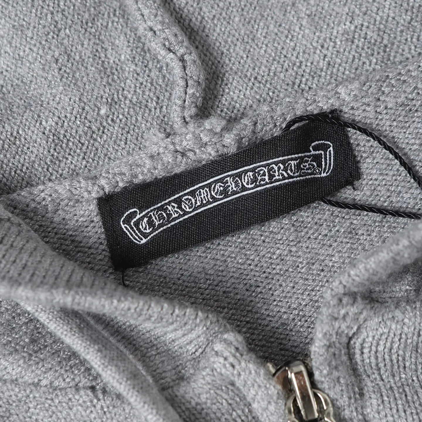 Half-Zip Knitted Cotton Hoodie D26023626 — view 5