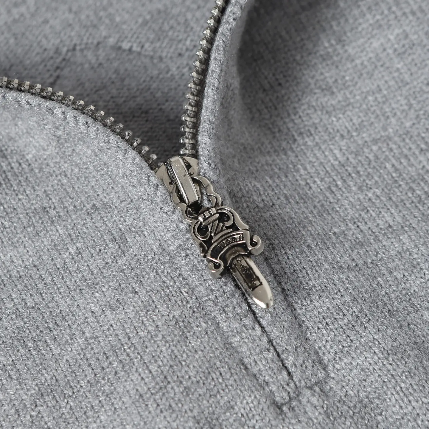 Half-Zip Knitted Cotton Hoodie D26023626 — view 7