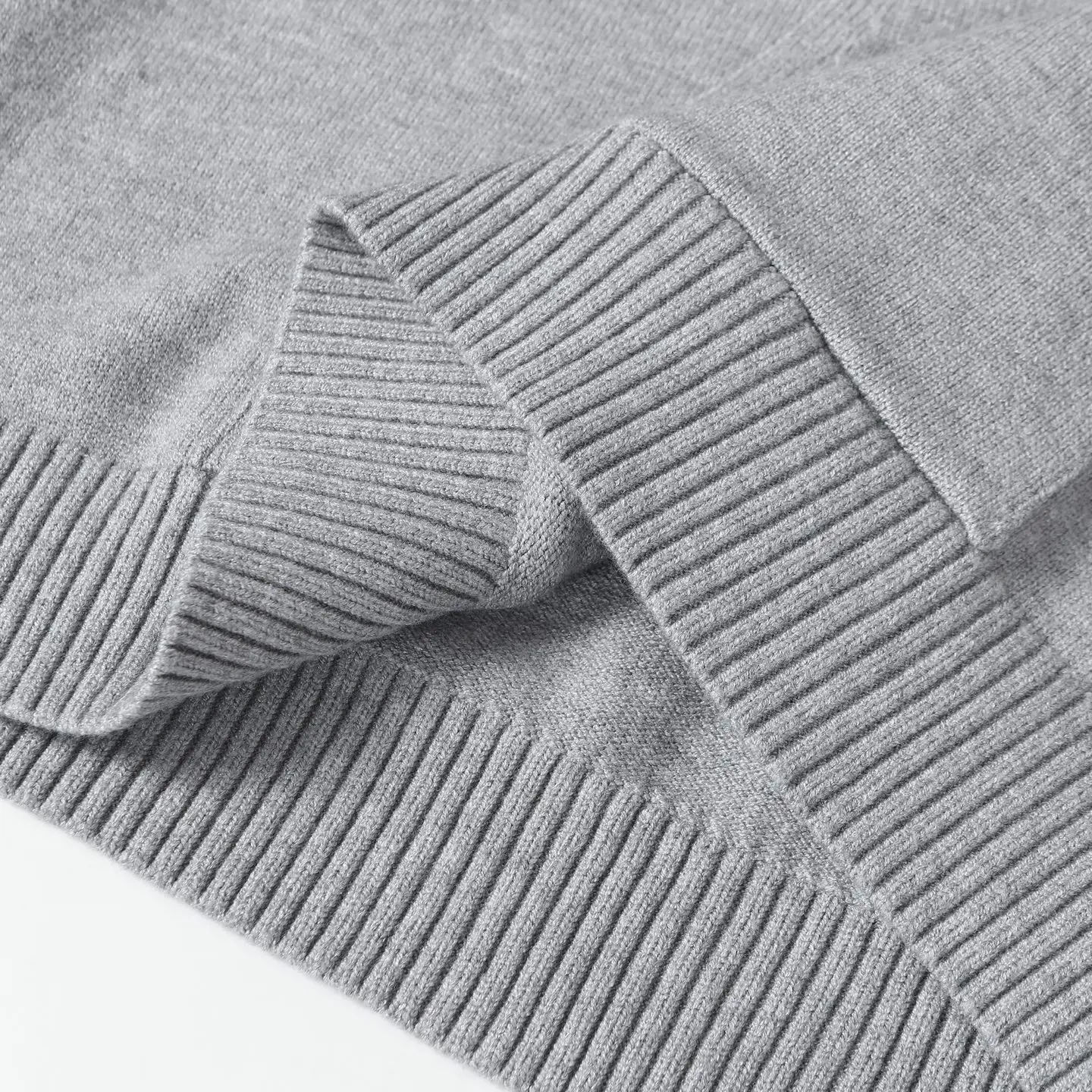 Half-Zip Knitted Cotton Hoodie D26023626 — view 9