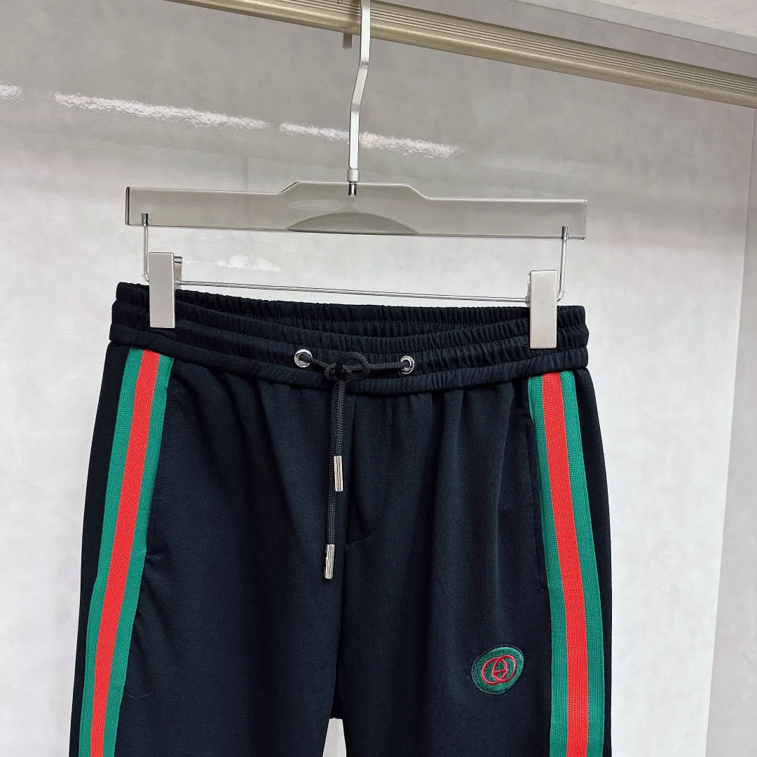 Web-Stripe Logo Cotton-Blend Sweatpants D26014442