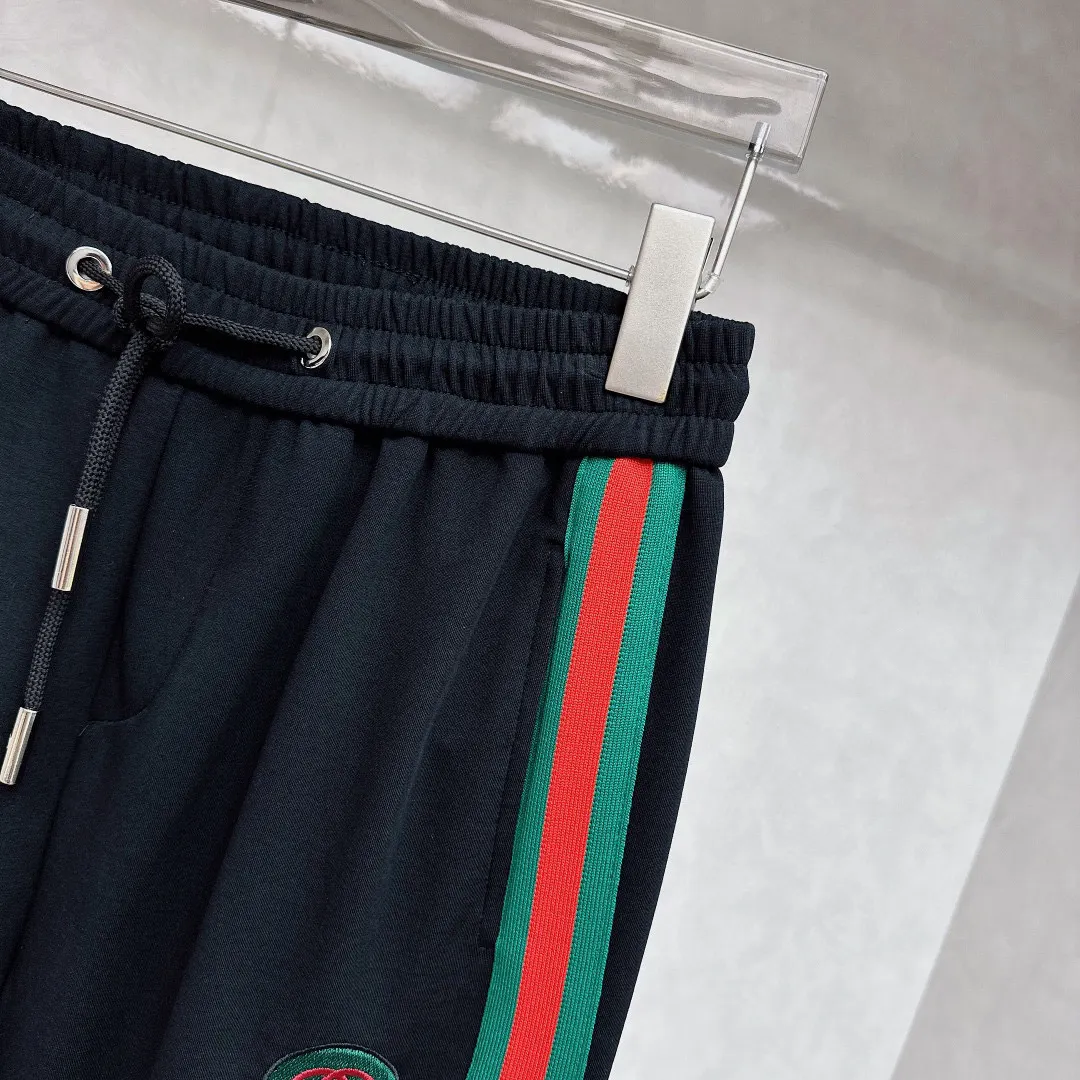 Web-Stripe Logo Cotton-Blend Sweatpants D26014442 — view 2