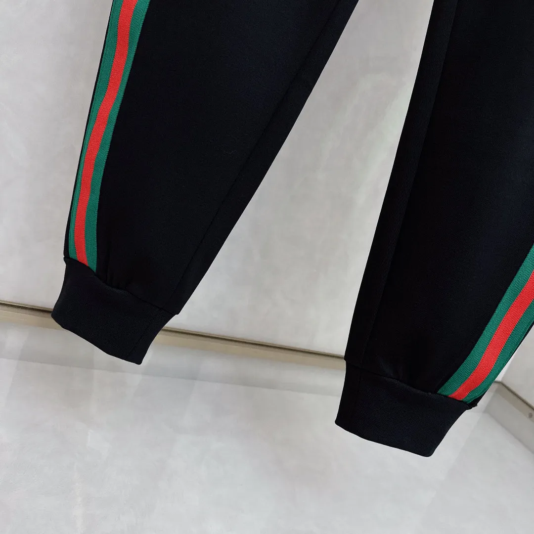 Web-Stripe Logo Cotton-Blend Sweatpants D26014442 — view 5