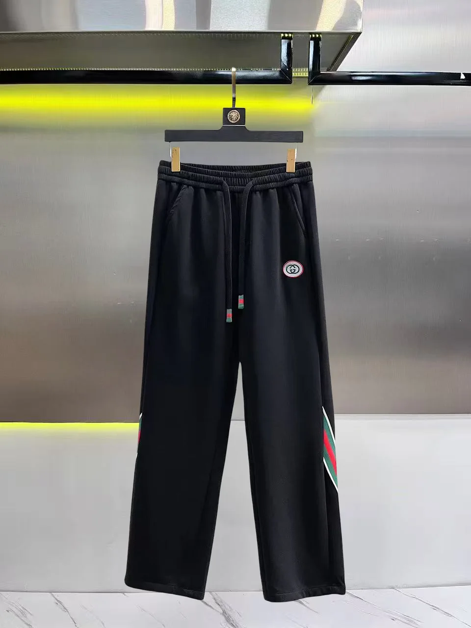Logo-Patch Webbing-Trimmed Sweatpants D26014431