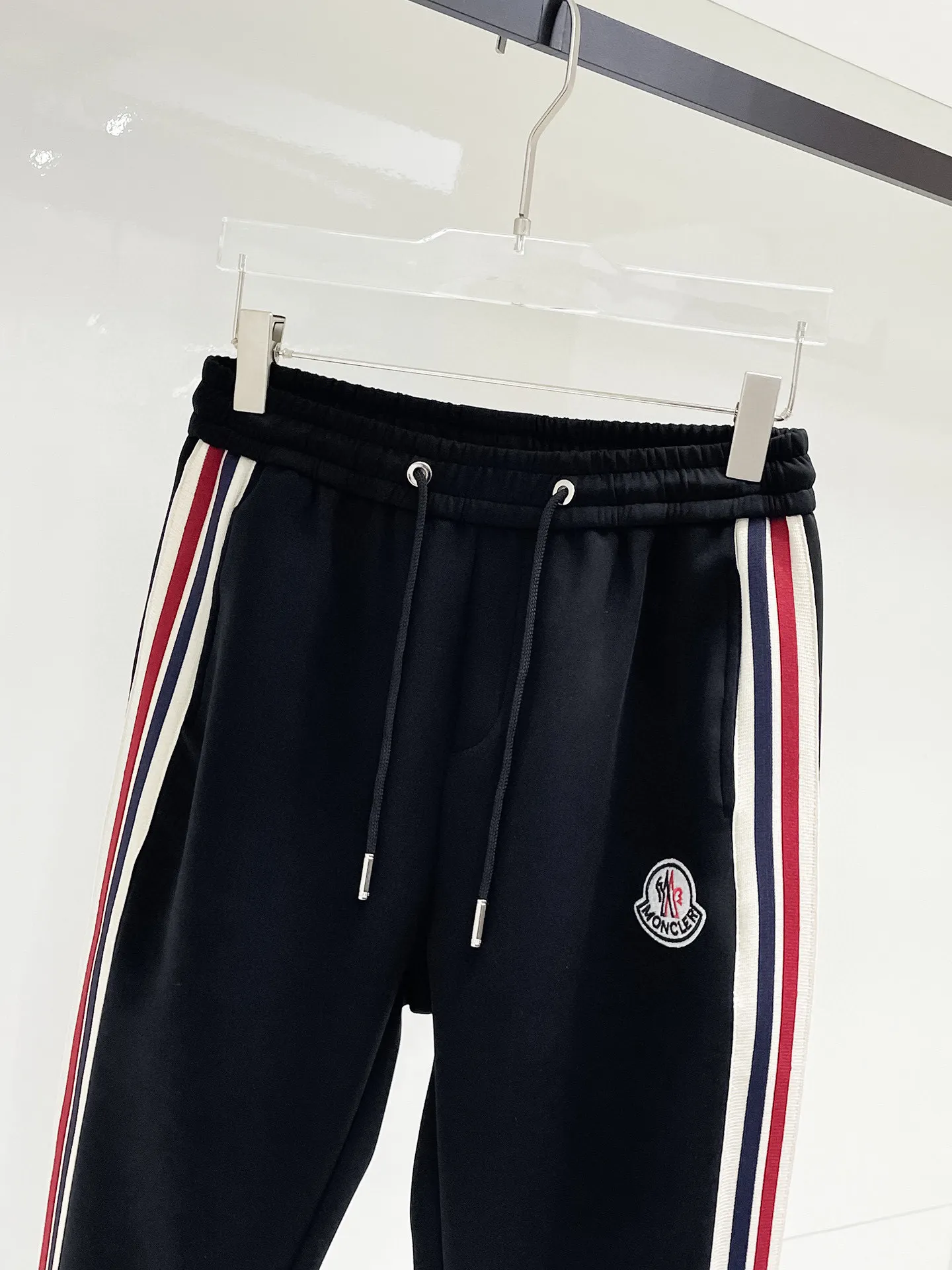Logo-Appliquéd Striped Cotton-Blend Sweatpants D26014444 — view 4