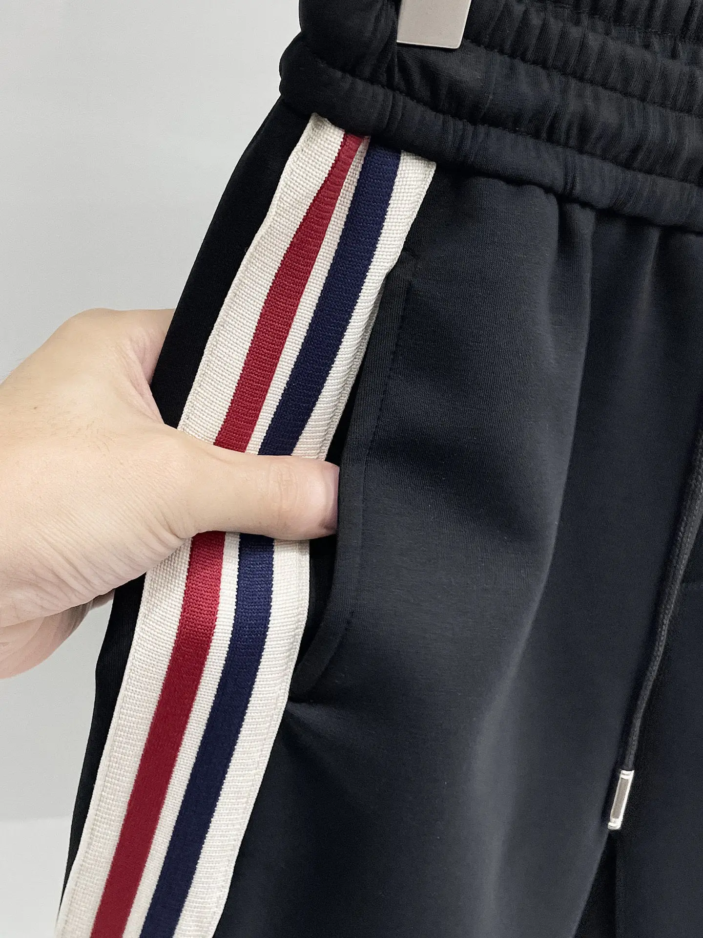 Logo-Appliquéd Striped Cotton-Blend Sweatpants D26014444 — view 5