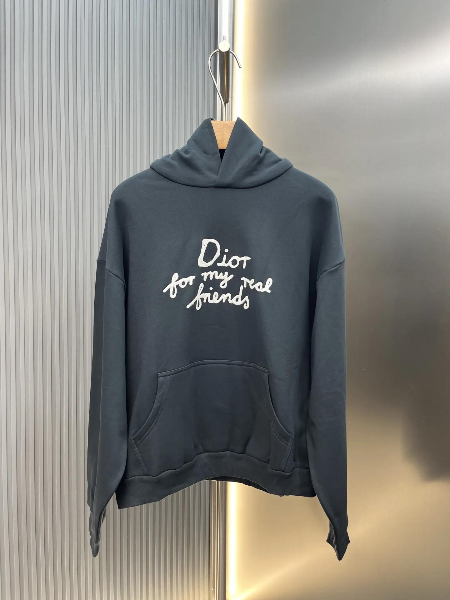 Signature Script Embroidered Hoodie D26019128