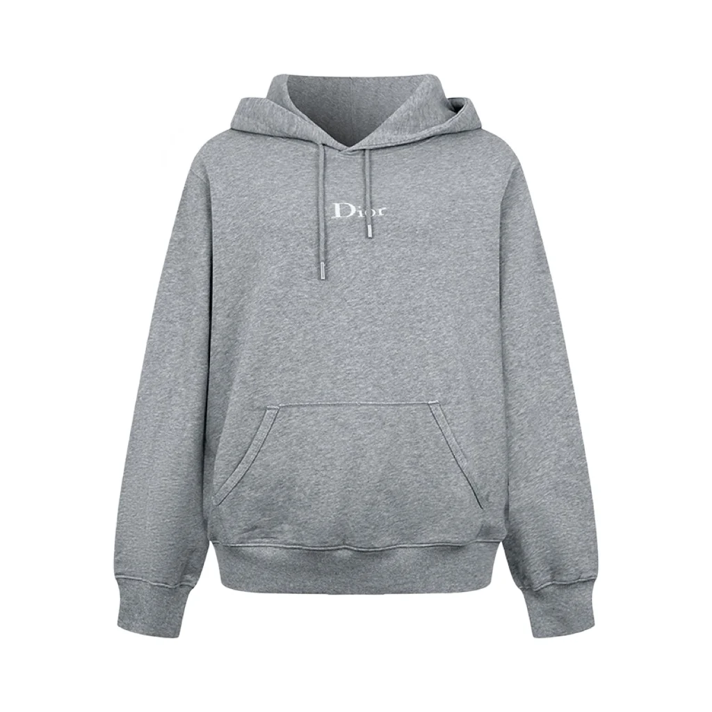 Logo Embroidery Cotton-Fleece Hoodie D26021016