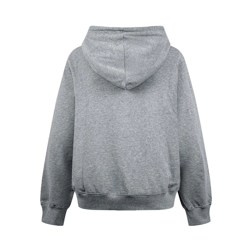 Logo Embroidery Cotton-Fleece Hoodie D26021016 — view 2