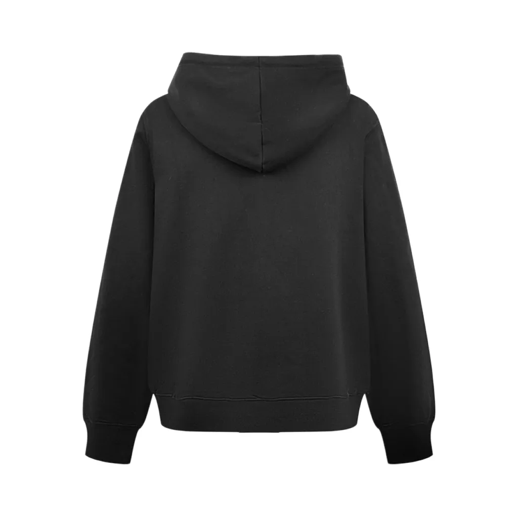 Logo Embroidered Cotton-Fleece Hoodie D26021017 — view 2