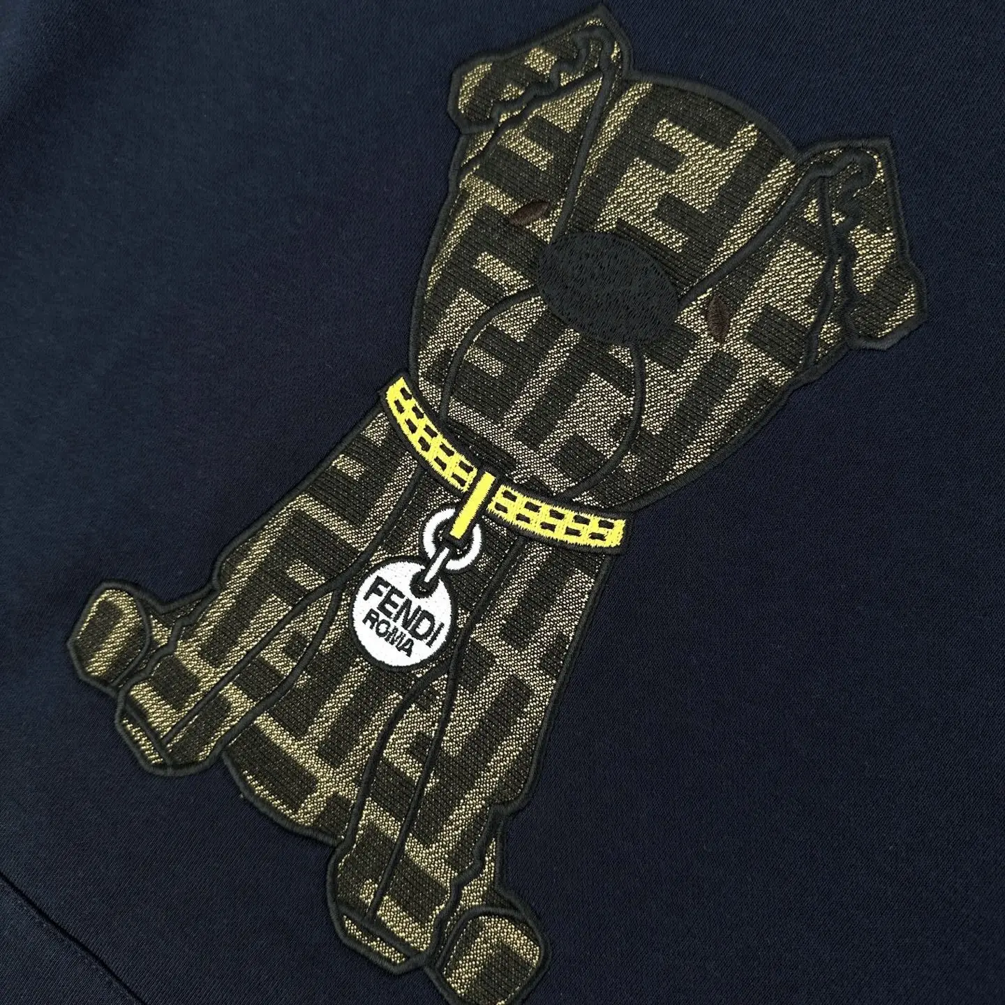 Ito Dog Embroidered FF Monogram Hoodie D26021221 — view 6