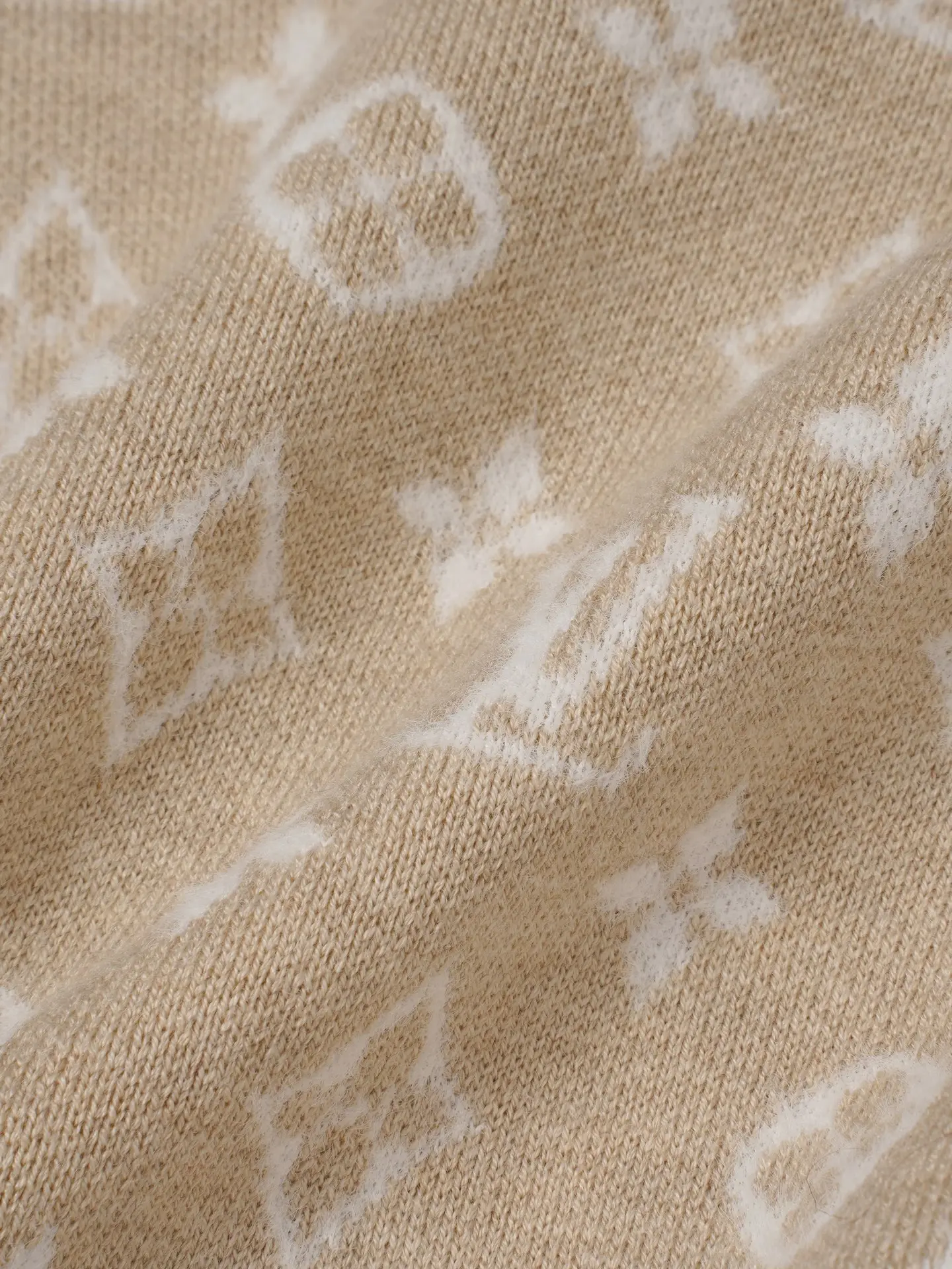 Monogram Jacquard Half-Zip Wool Sweater D26023619 — view 9