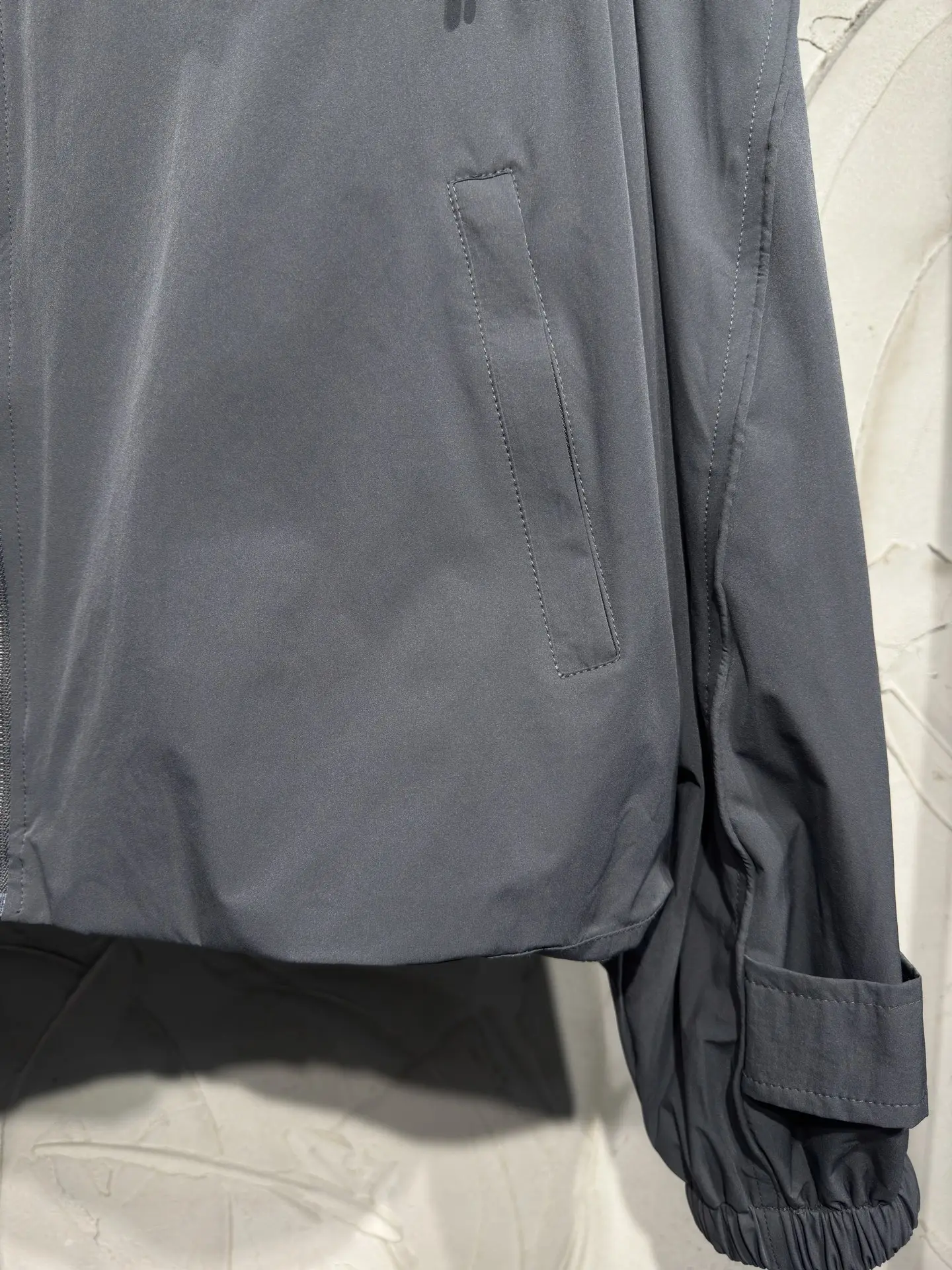 Crinkled Nylon Zip-Up Jacket D26523031 — view 6