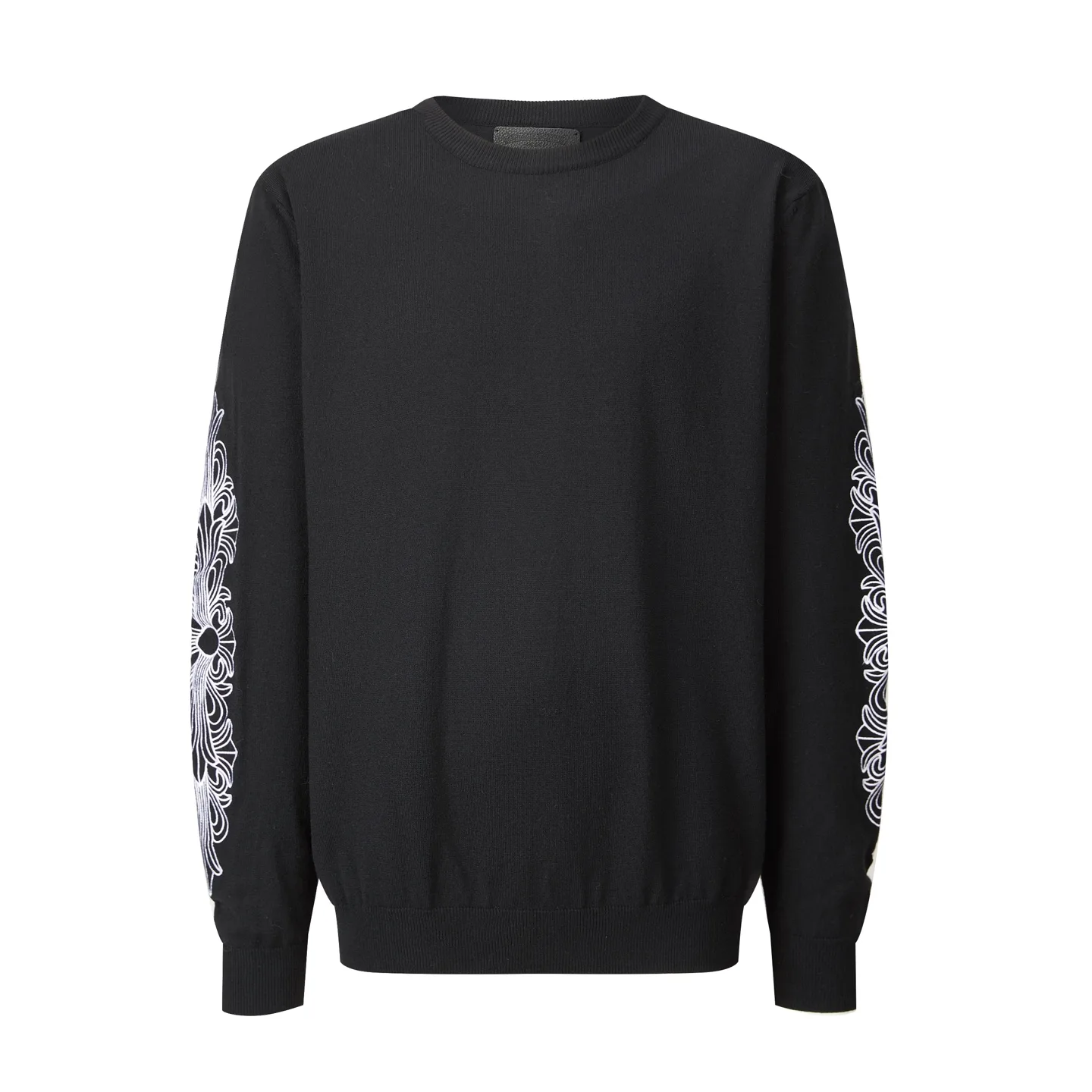 Embroidered Sleeve Cashmere-Blend Sweater D26521062