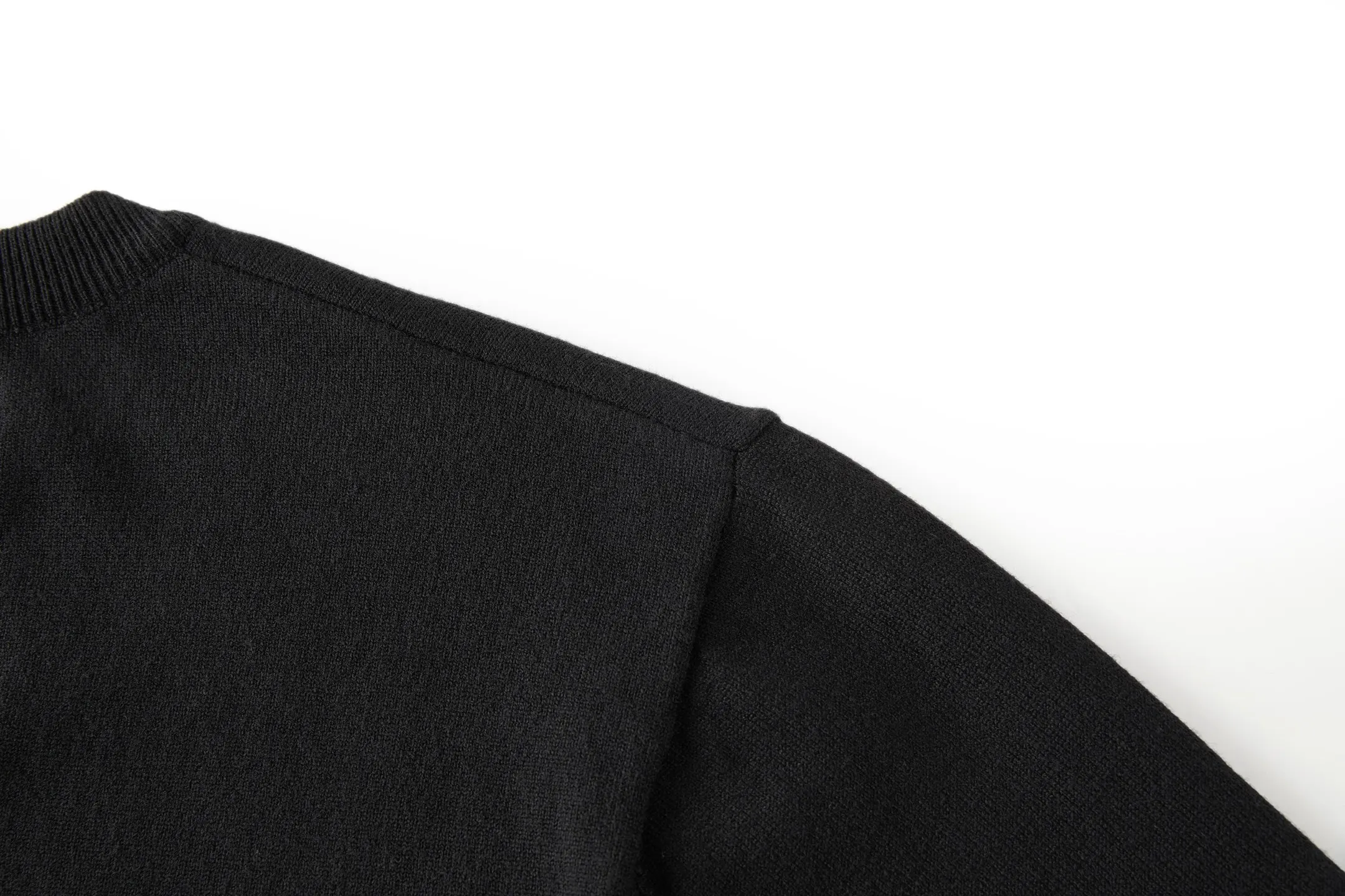Embroidered Sleeve Cashmere-Blend Sweater D26521062 — view 6