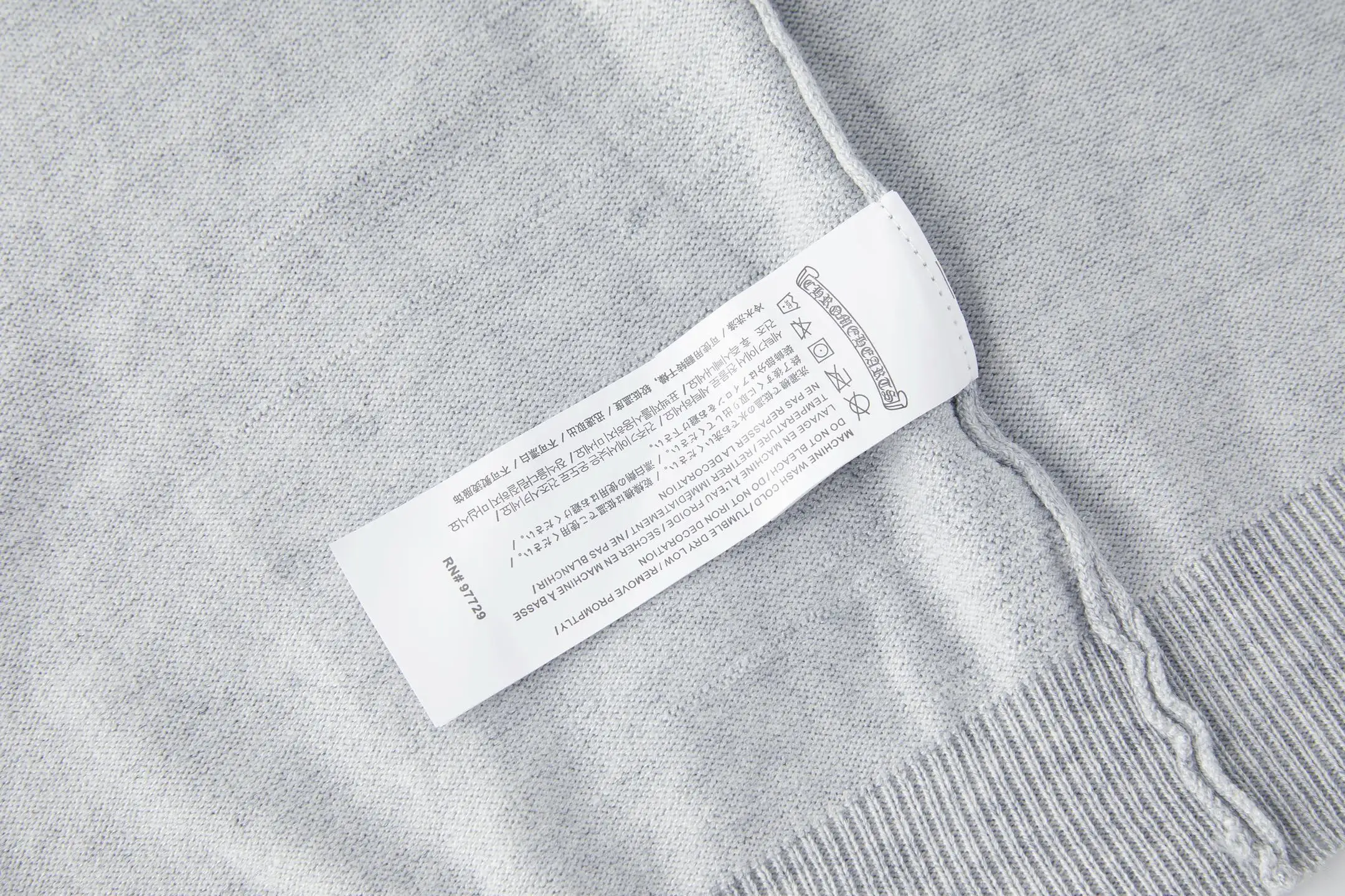 Embroidered Cashmere-Blend Crew-Neck Sweater D26521061 — view 9