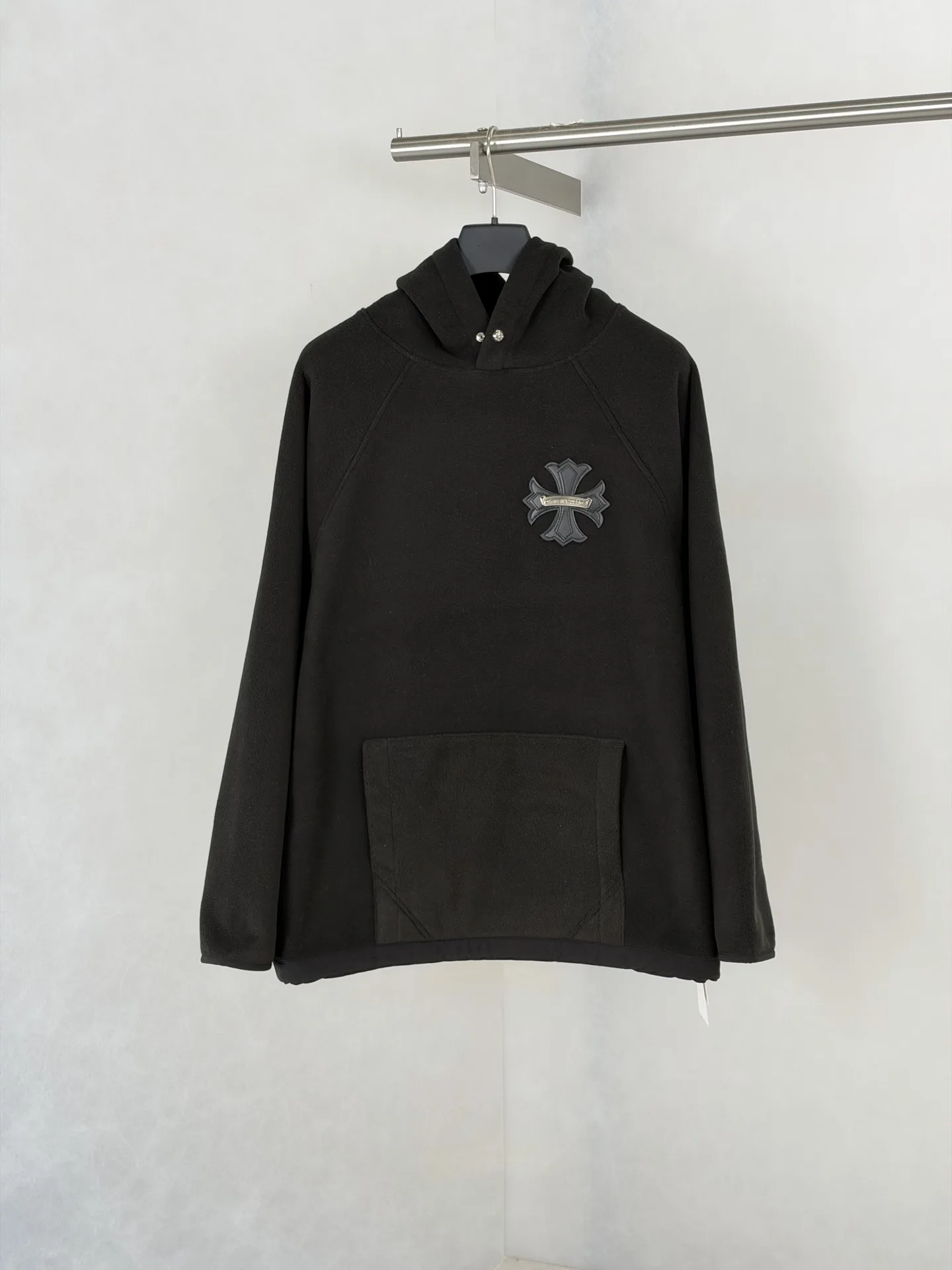 Chrome Hearts Cross Patch Fleece Hoodie D26519191