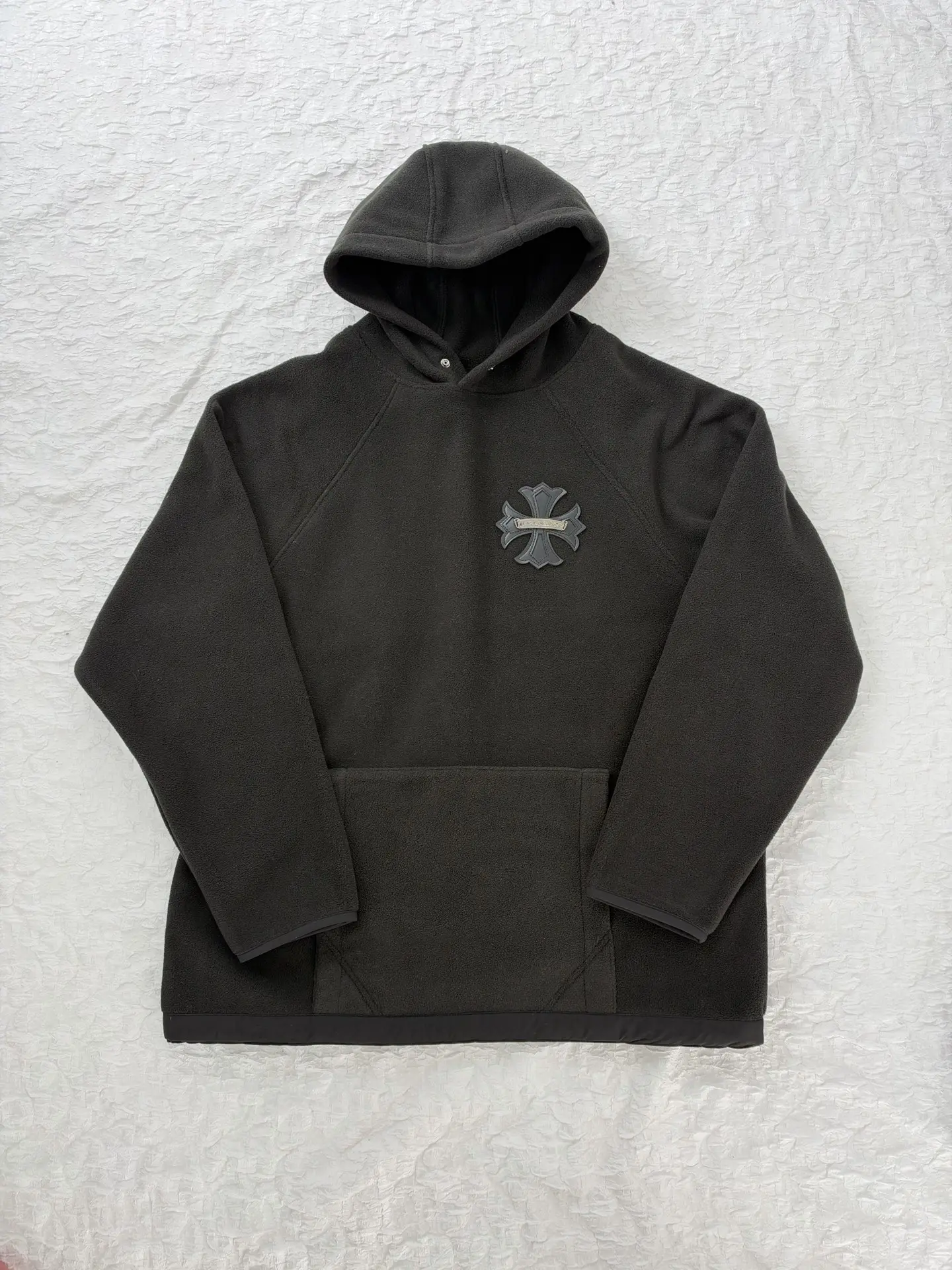 Chrome Hearts Cross Patch Fleece Hoodie D26519191 — view 3