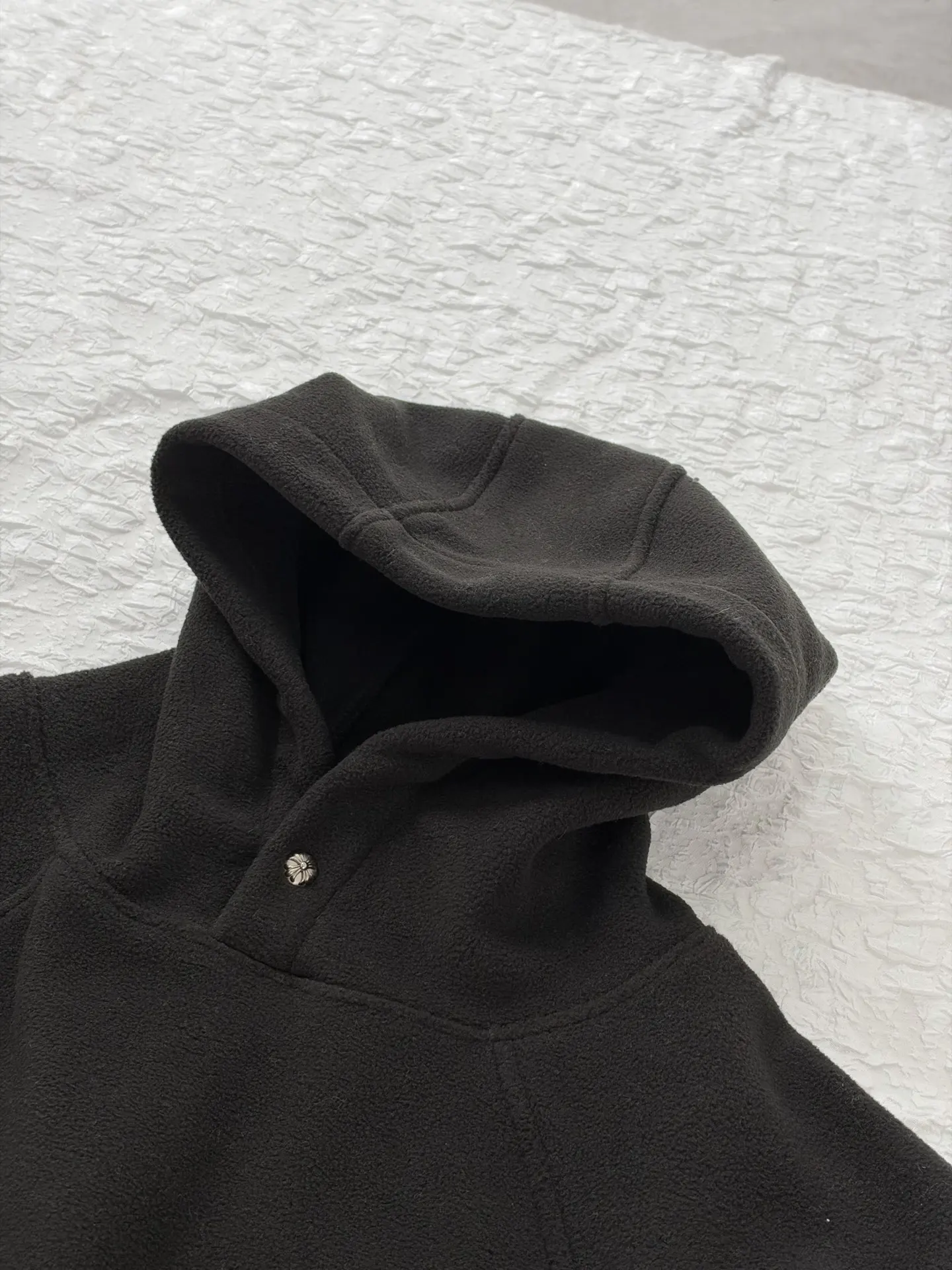 Chrome Hearts Cross Patch Fleece Hoodie D26519191 — view 6