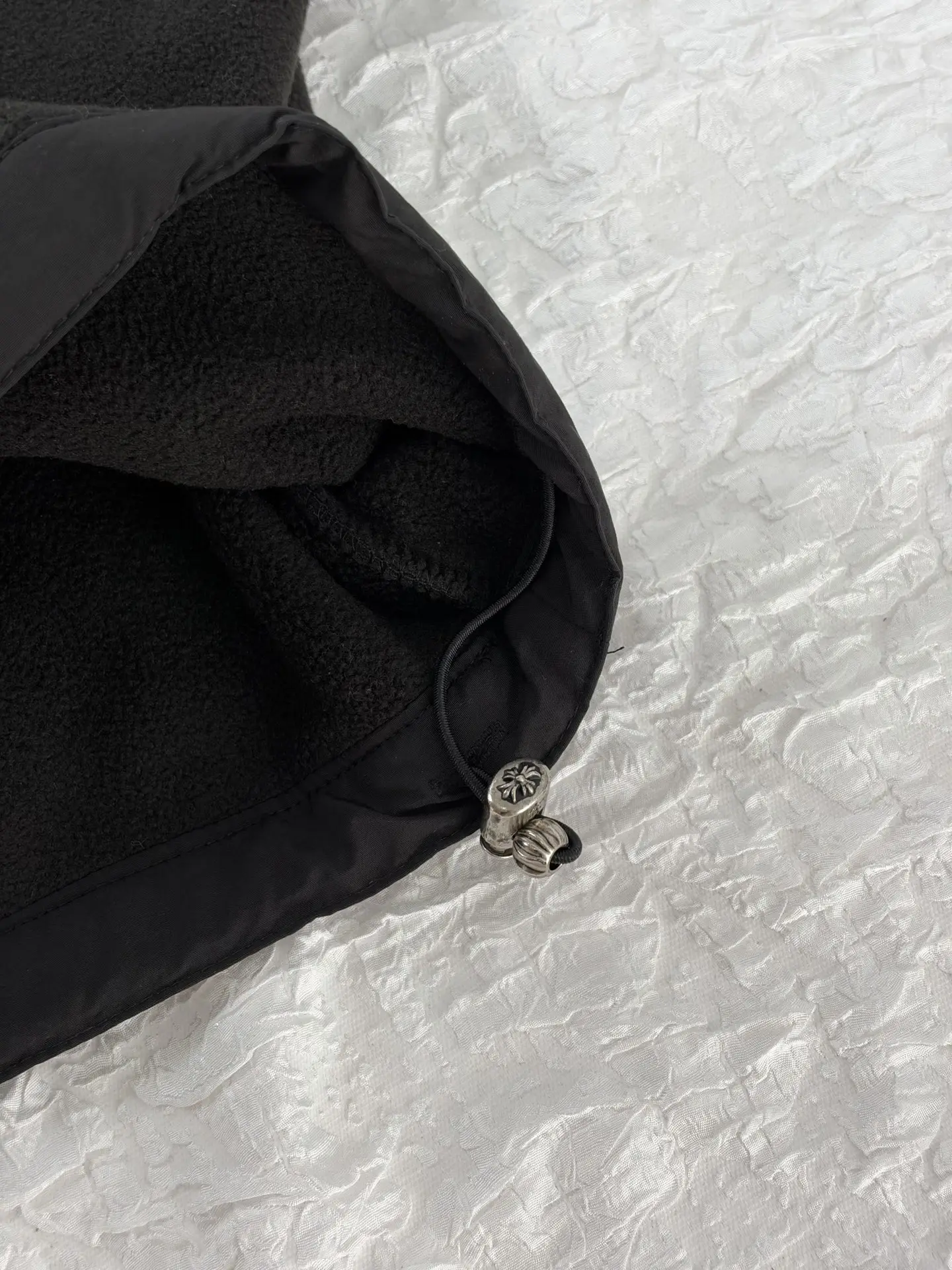 Chrome Hearts Cross Patch Fleece Hoodie D26519191 — view 9