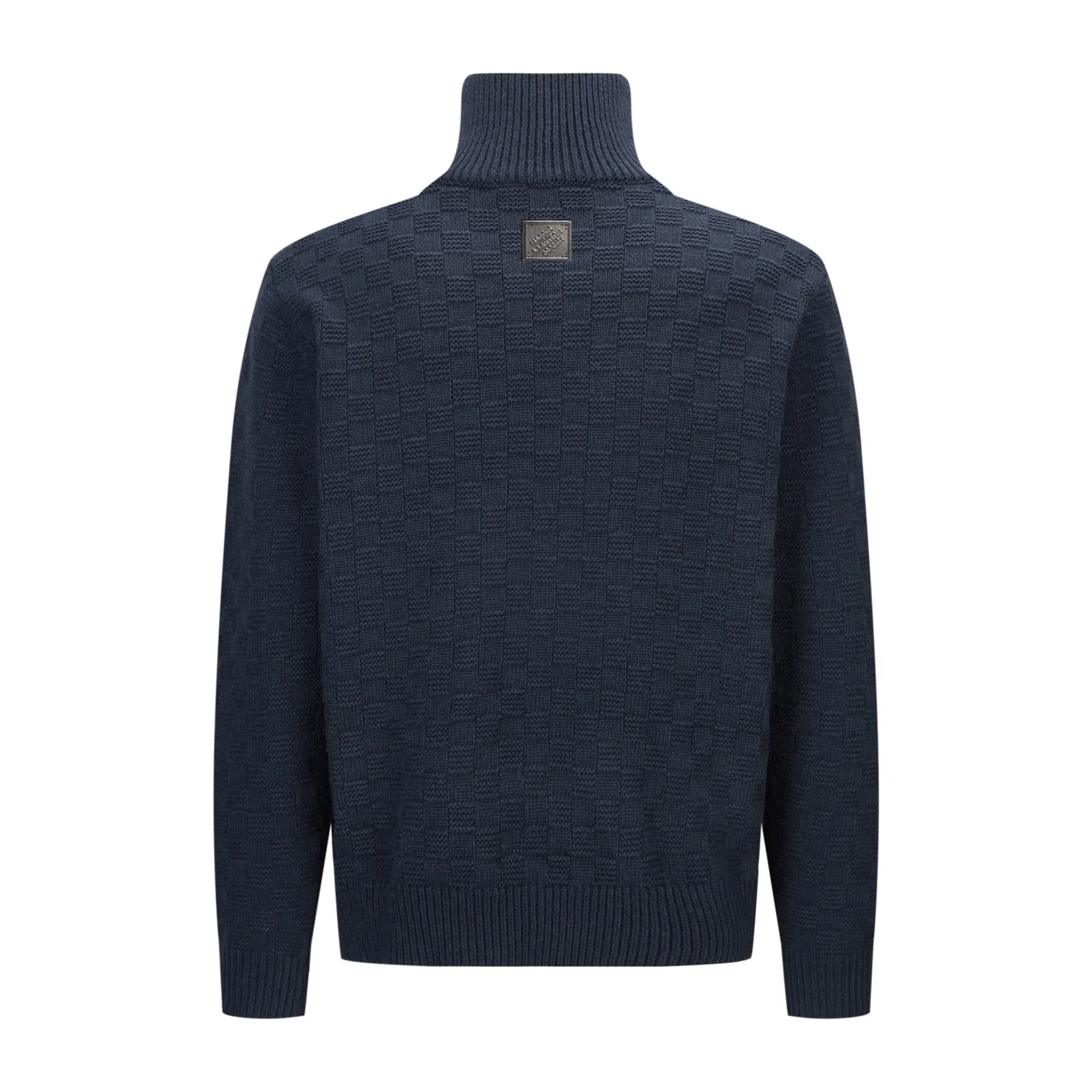 Damier Half-Zip Wool and Cashmere-Blend Sweater D26519228 — view 2