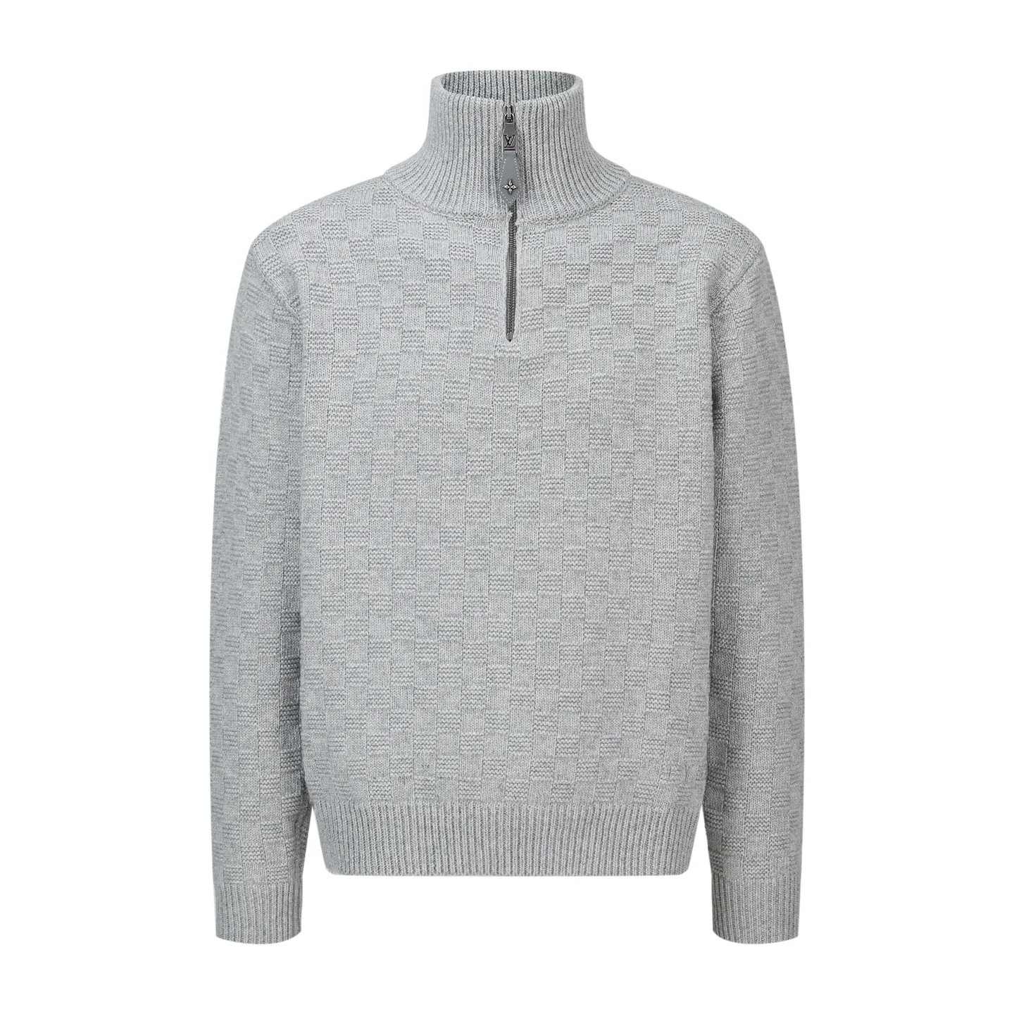 Damier Half-Zip Cashmere Blend Sweater D26519229