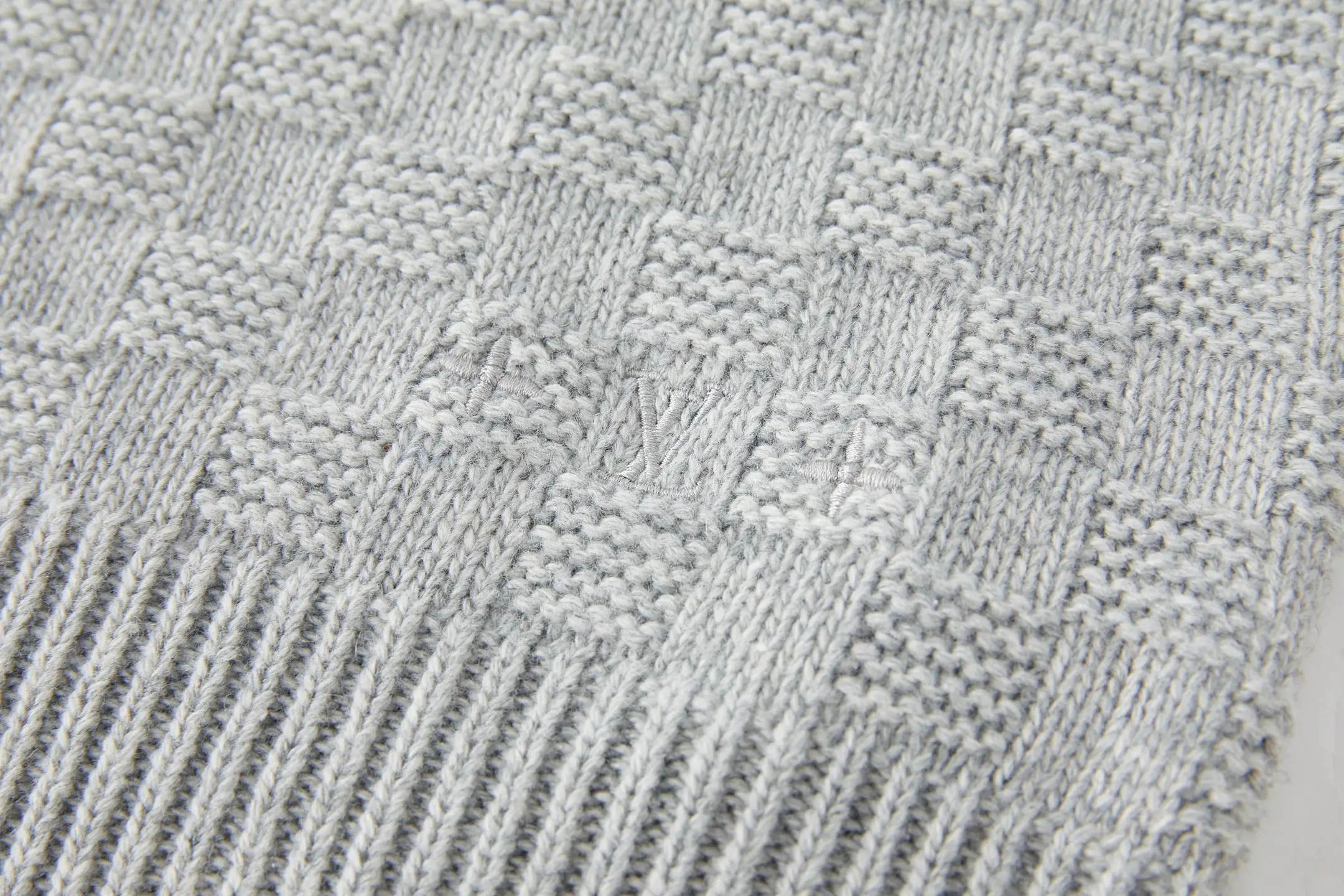 Damier Half-Zip Cashmere Blend Sweater D26519229 — view 5