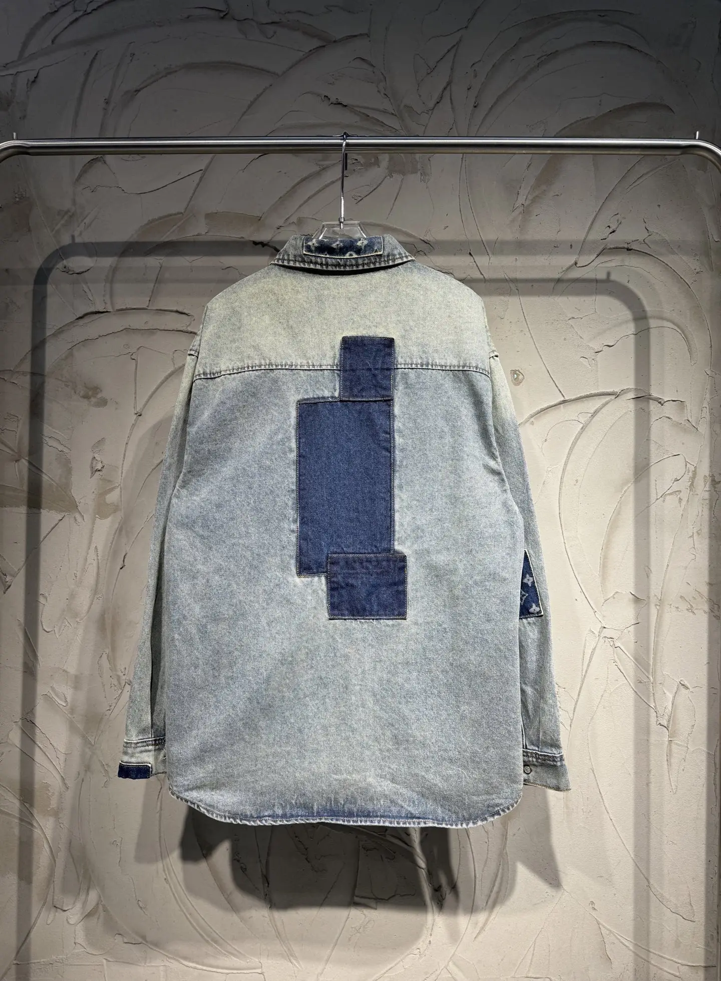 Patchwork Monogram Denim Overshirt D26523063 — view 2