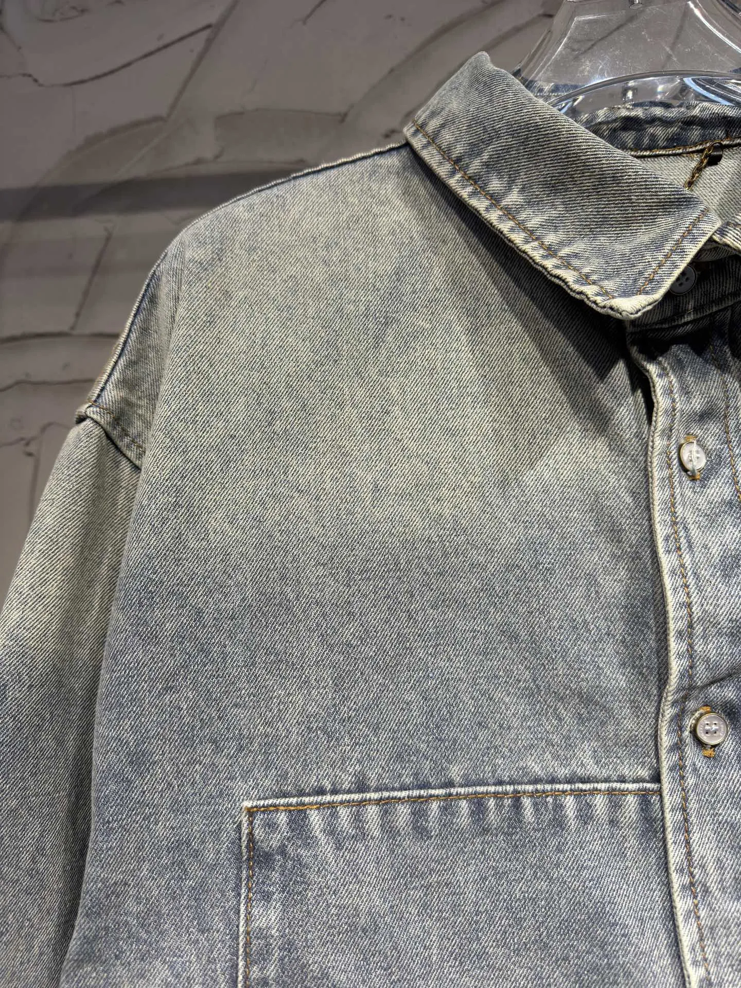 Patchwork Monogram Denim Overshirt D26523063 — view 3