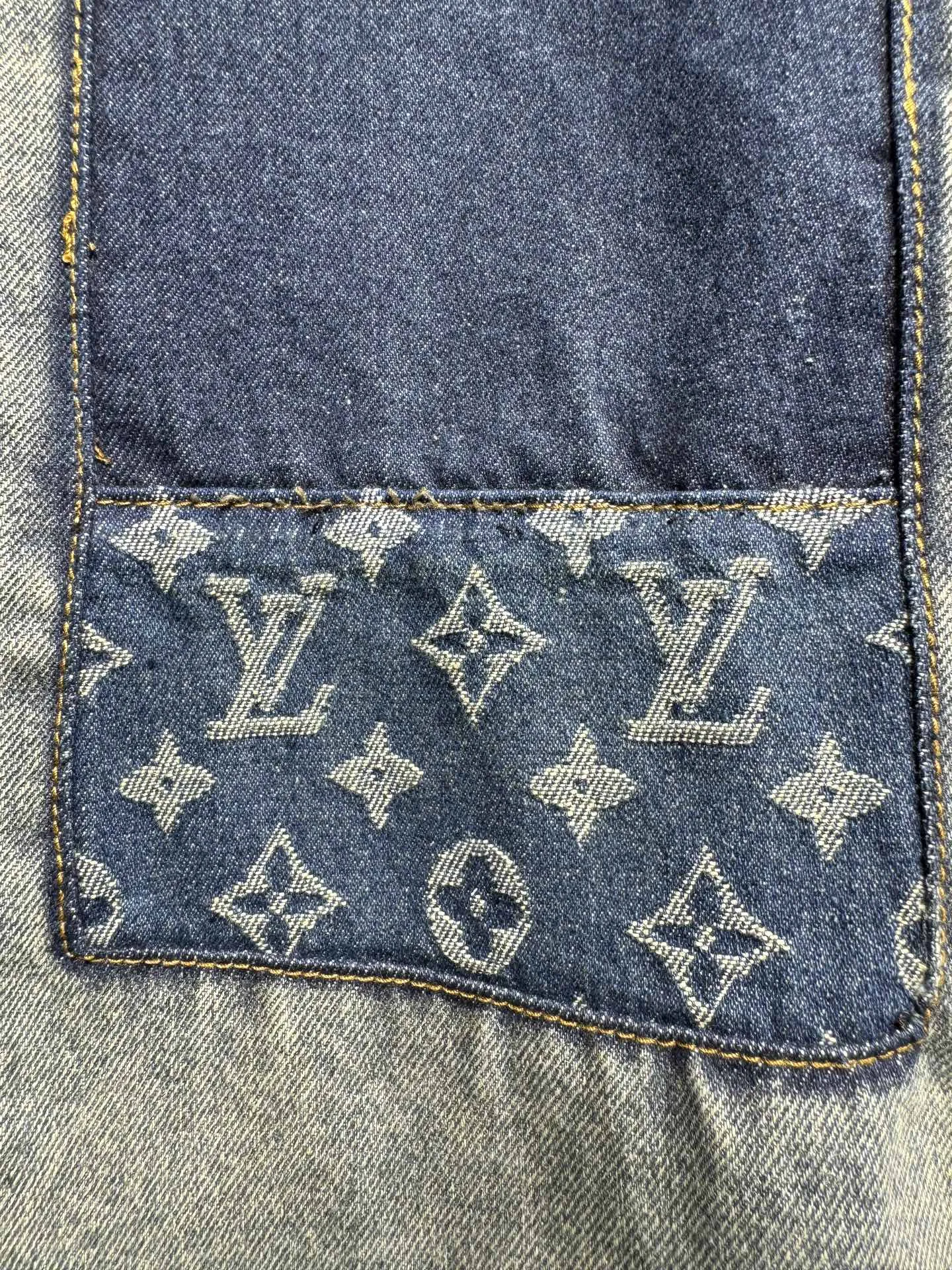Patchwork Monogram Denim Overshirt D26523063 — view 10