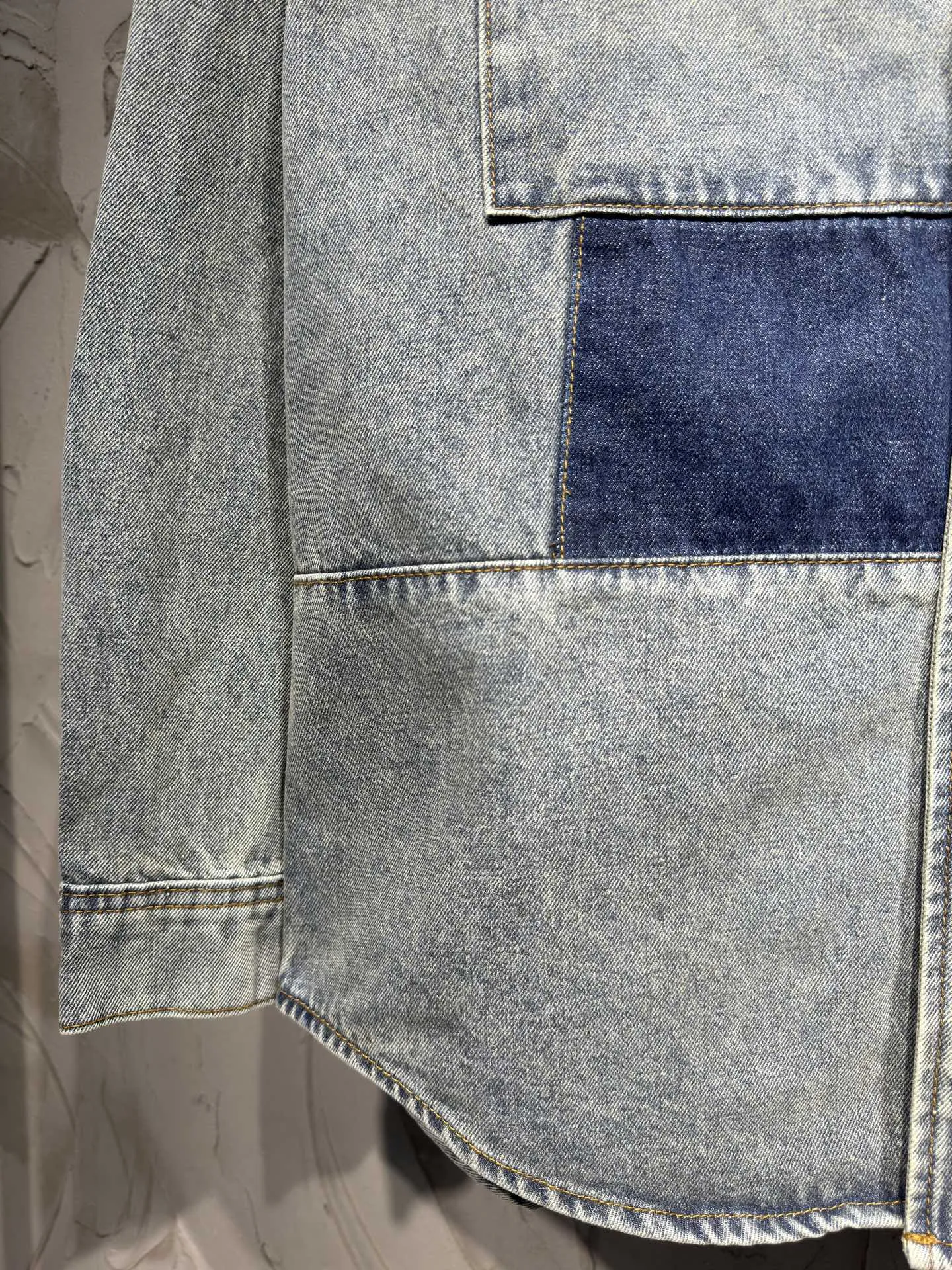 Patchwork Monogram Denim Overshirt D26523063 — view 12