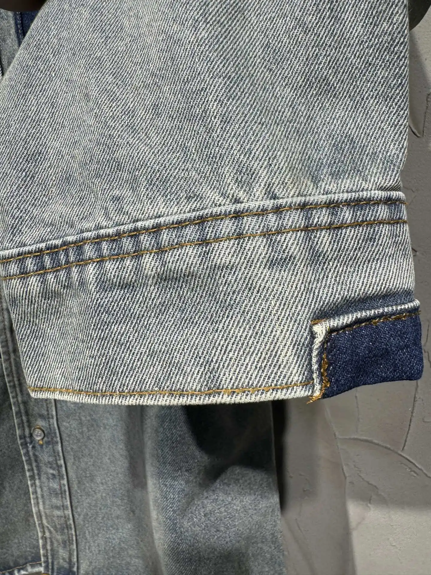 Patchwork Monogram Denim Overshirt D26523063 — view 14