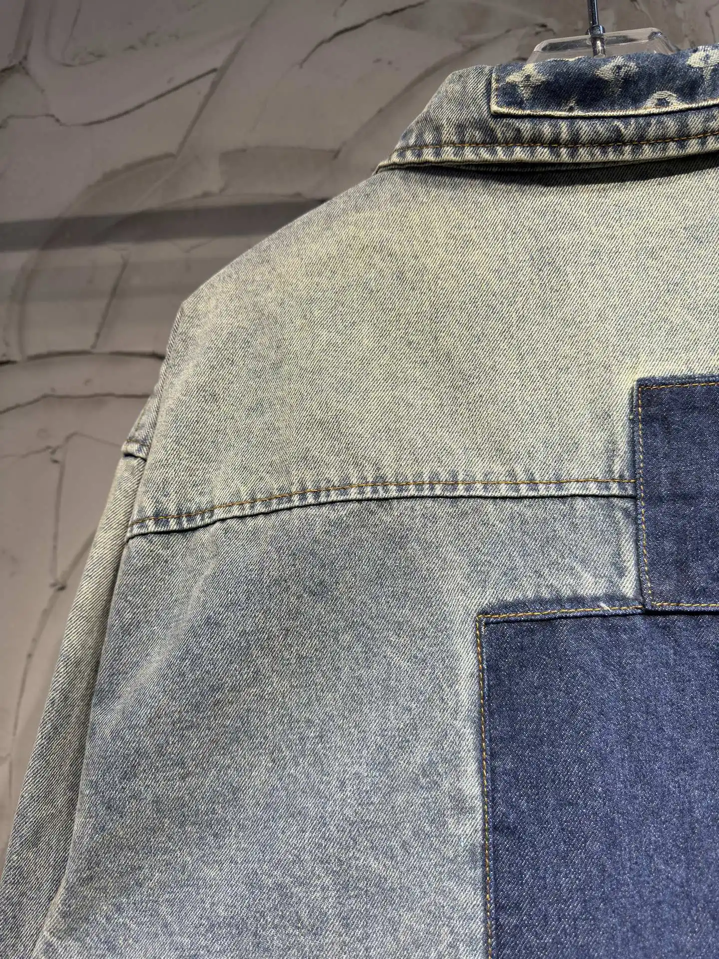 Patchwork Monogram Denim Overshirt D26523063 — view 16
