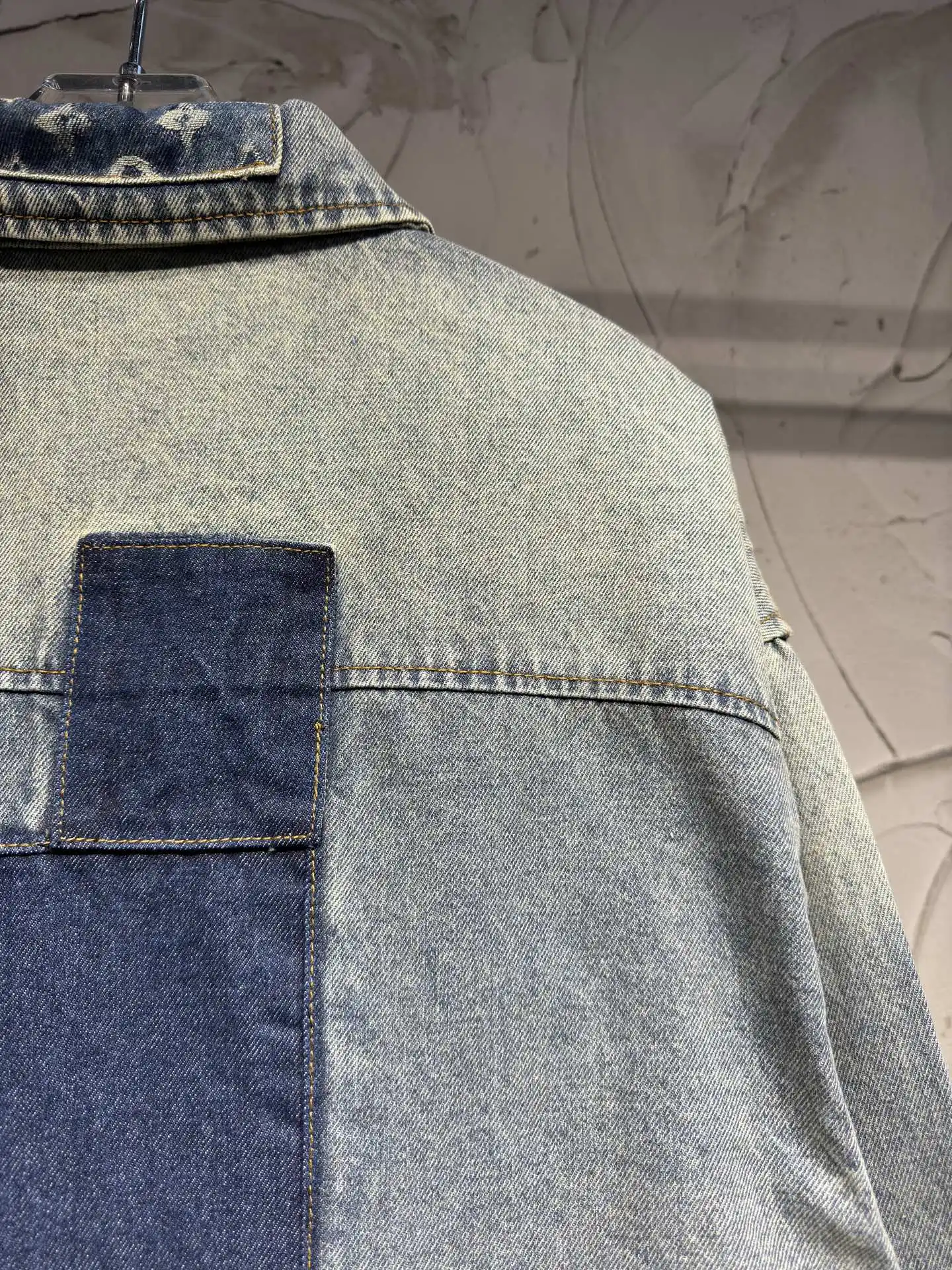 Patchwork Monogram Denim Overshirt D26523063 — view 17