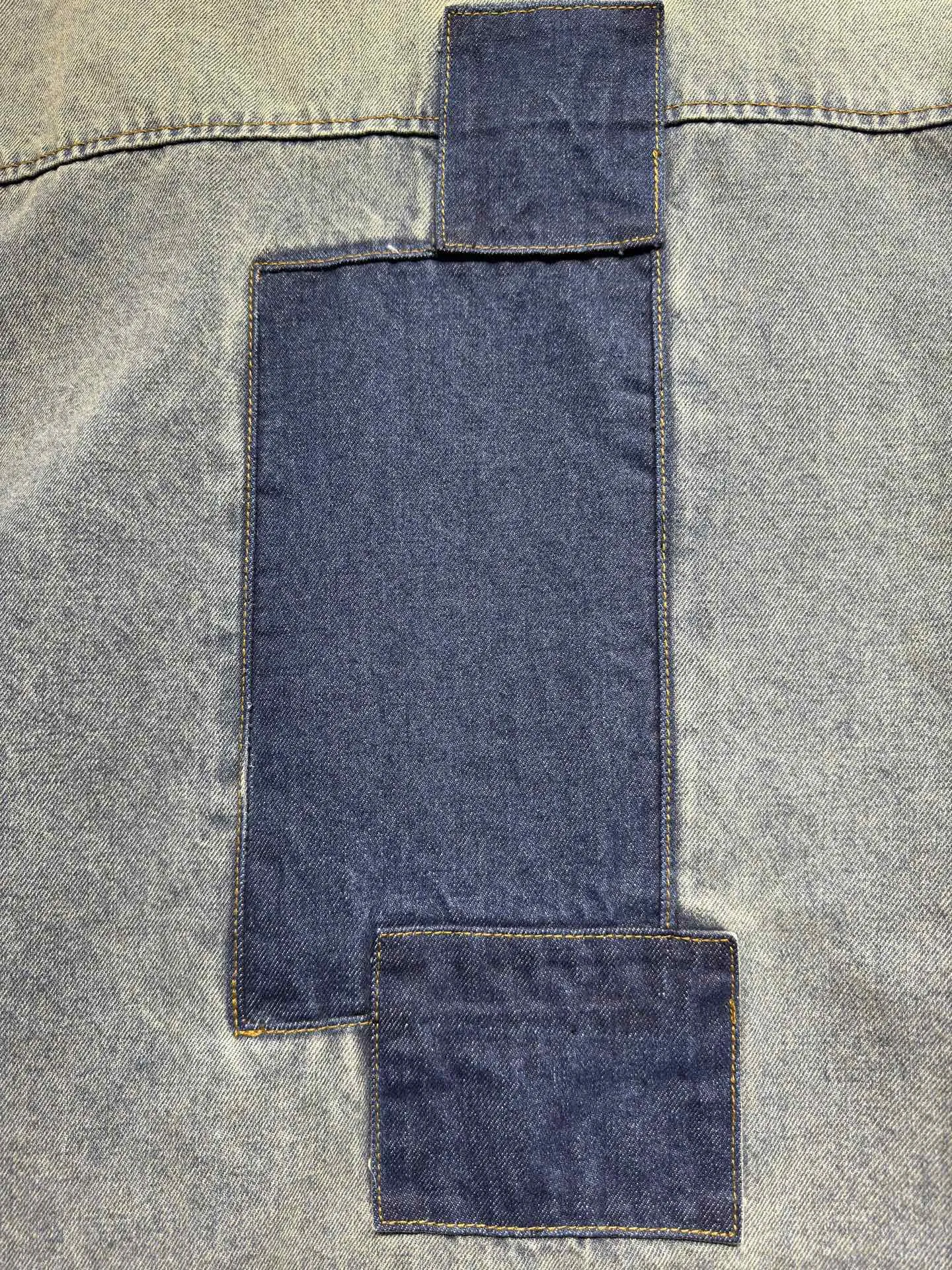 Patchwork Monogram Denim Overshirt D26523063 — view 19