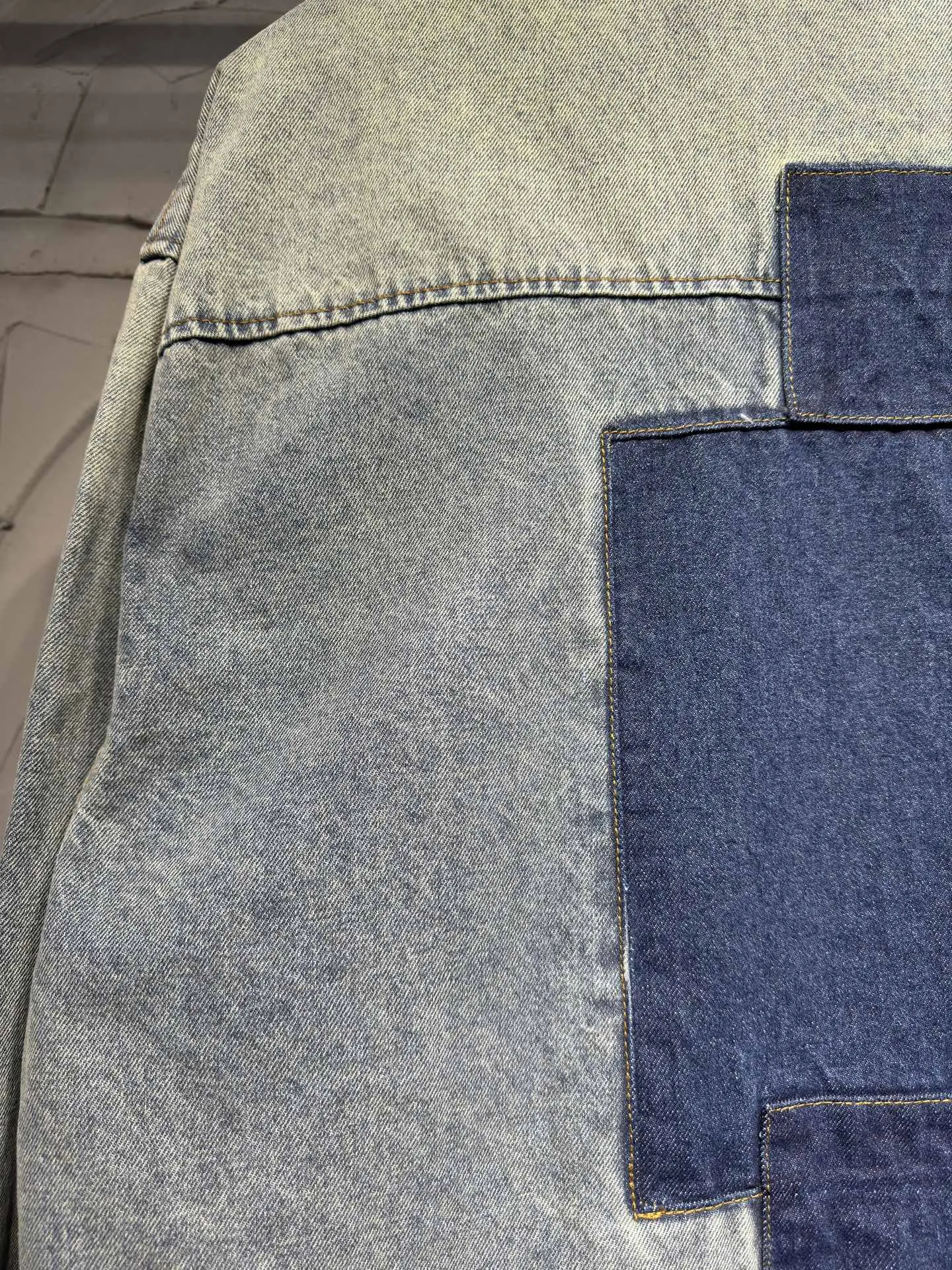 Patchwork Monogram Denim Overshirt D26523063 — view 25