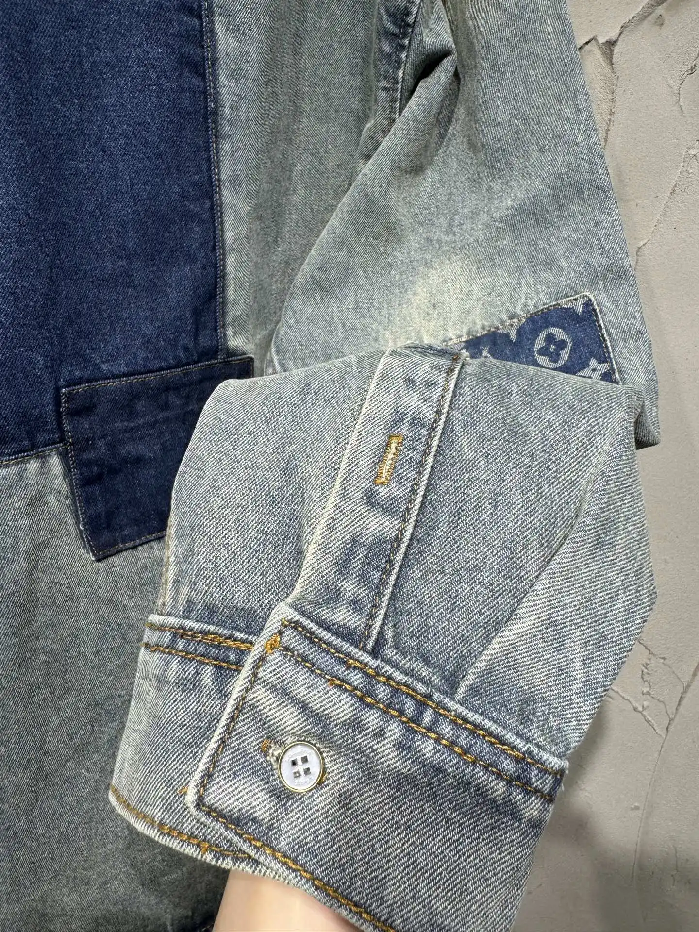 Patchwork Monogram Denim Overshirt D26523063 — view 28