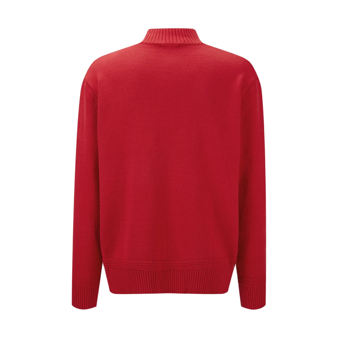 Moncler Half-Zip Wool and Cashmere-Blend Sweater D26521076 — view 2