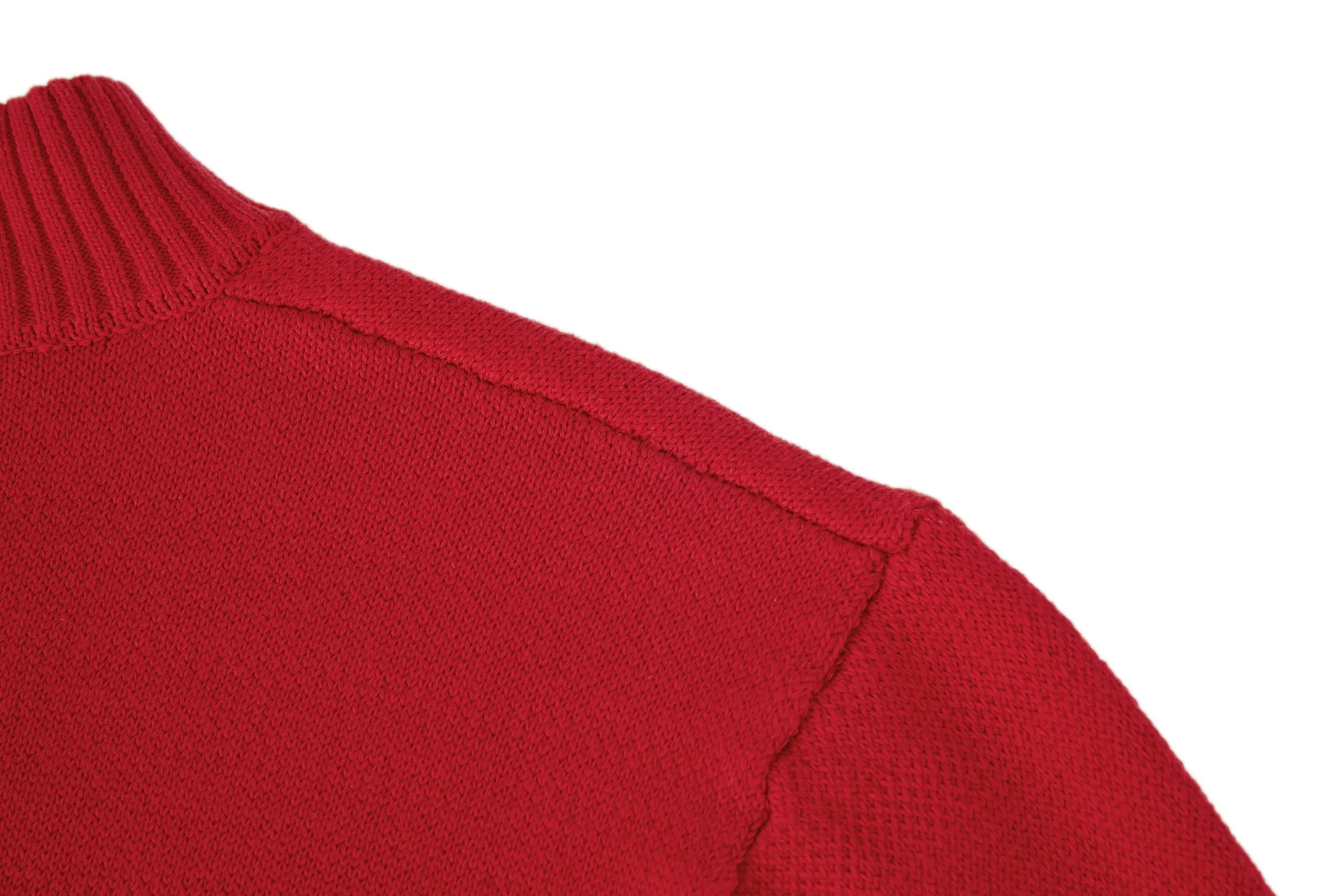 Moncler Half-Zip Wool and Cashmere-Blend Sweater D26521076 — view 5