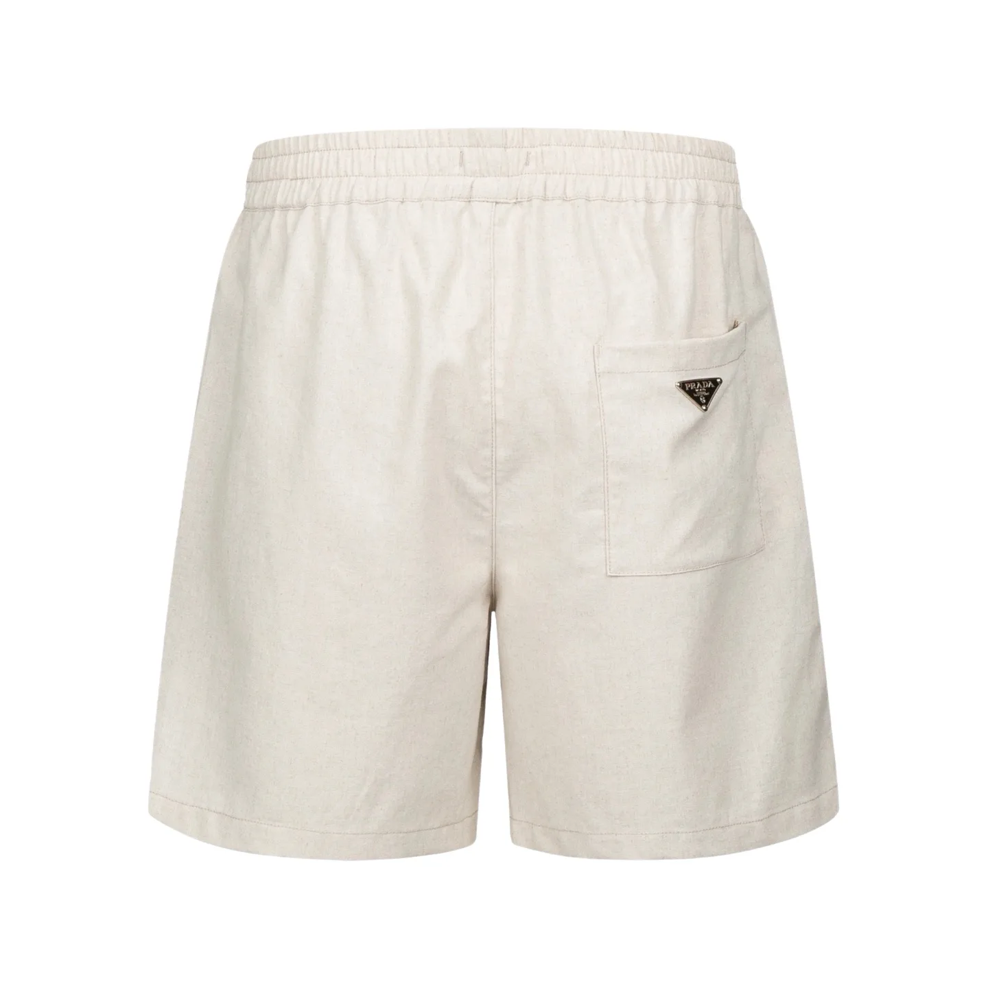 Logo-Appliquéd Cotton and Linen-Blend Shorts D26521206 — view 2