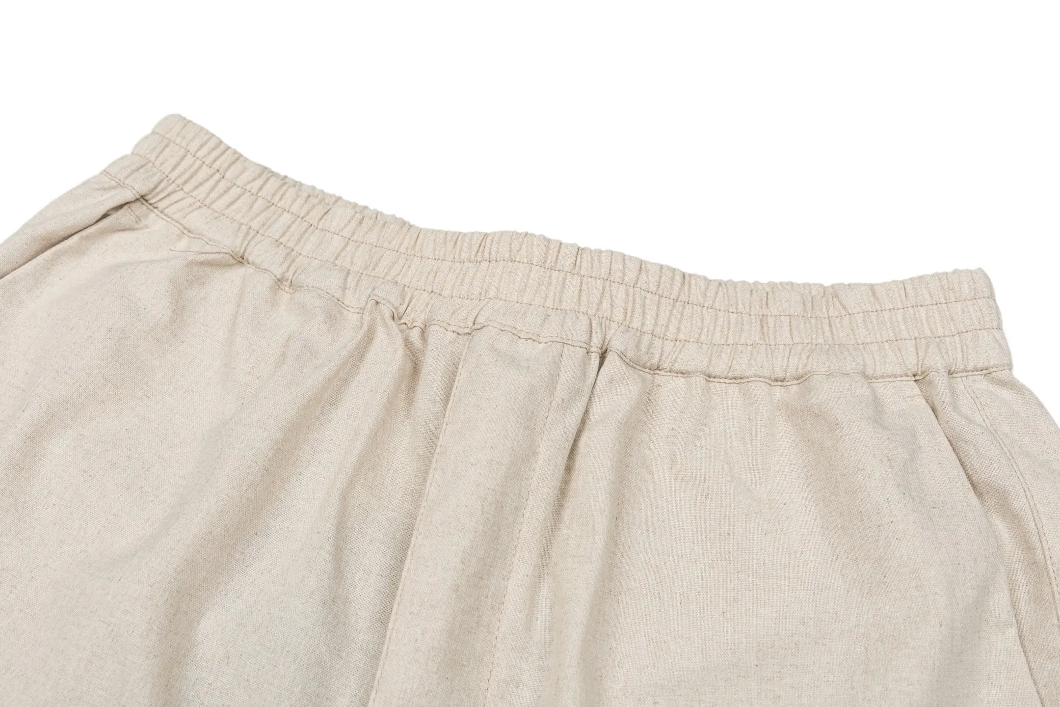 Logo-Appliquéd Cotton and Linen-Blend Shorts D26521206 — view 3