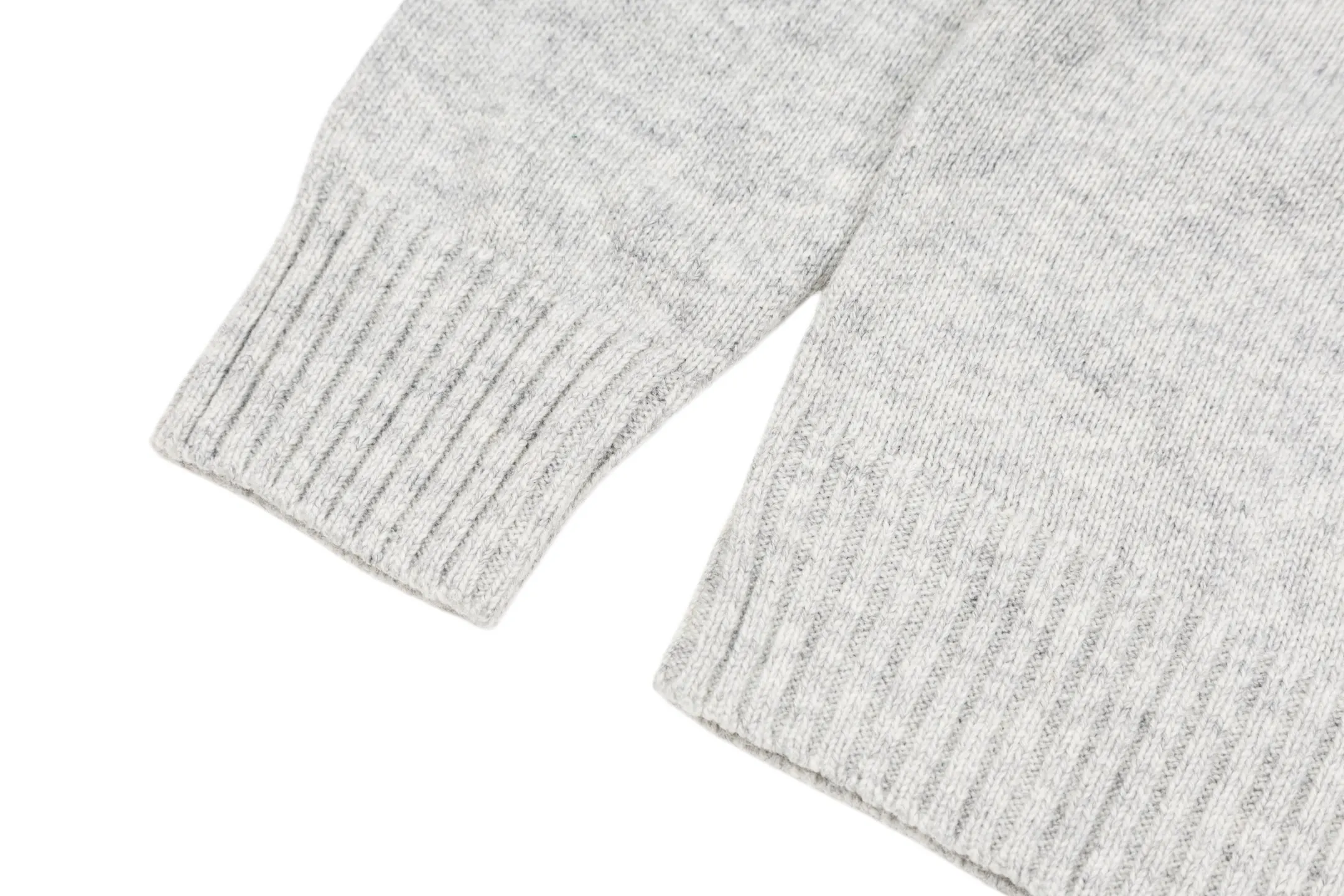 Leather-Trimmed Wool Crew-Neck Sweater D27021098 — view 7